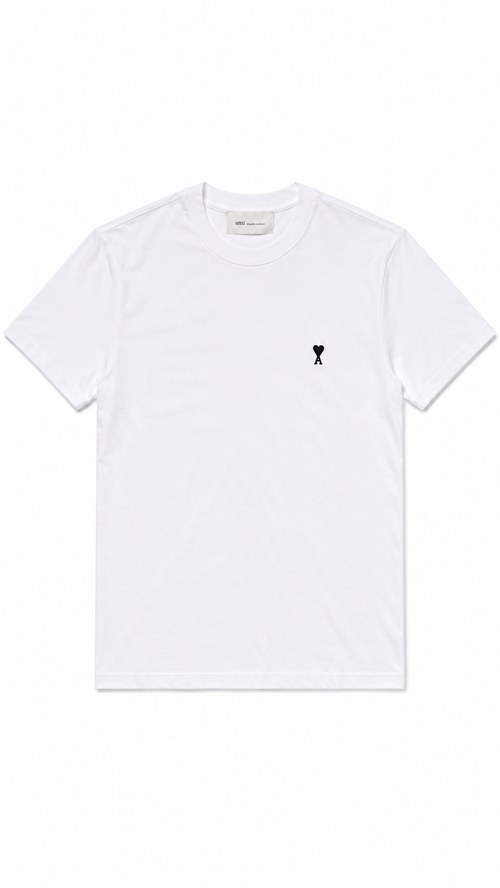 T-shirt Ami de Coeur Ami Paris - Blanc Cœur Noir - Neuf
