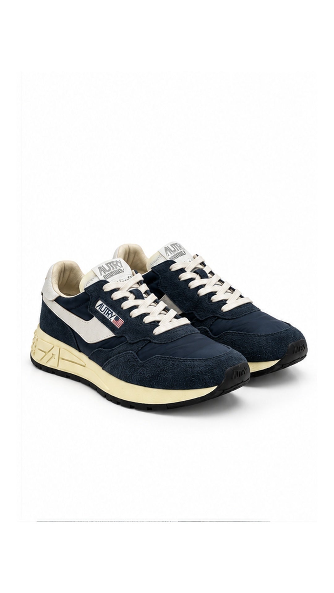 Sneakers Autry Reelwind Low Nylon Bleu Space bleu, autre angle — vue 2