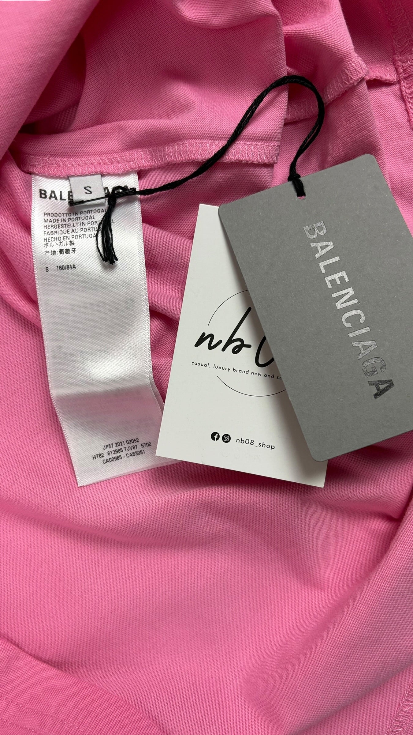 Tee-shirt Balenciaga rose taille S - vue 3