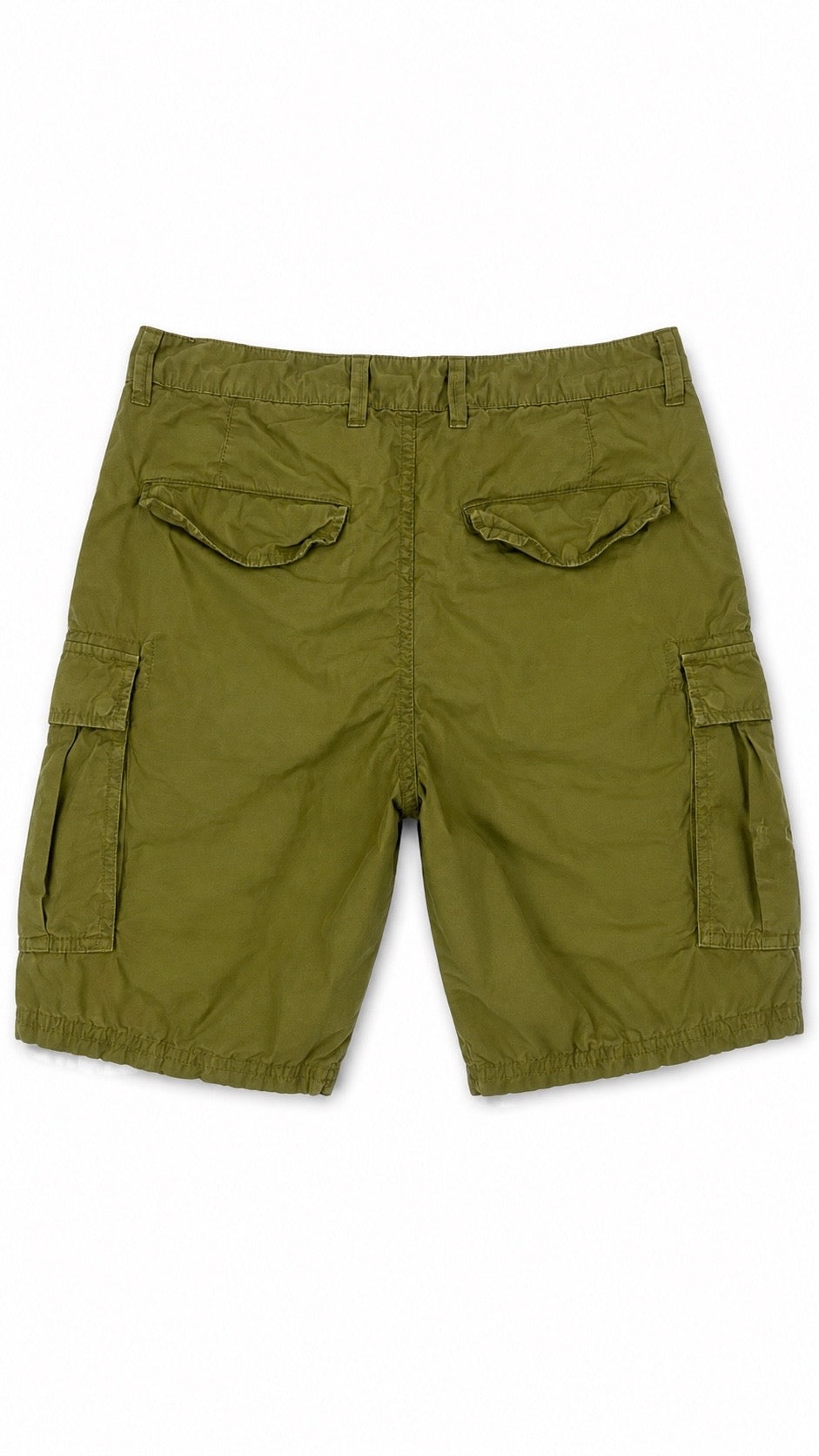 Bermuda Stone Island vert olive taille W30 - vue de dos