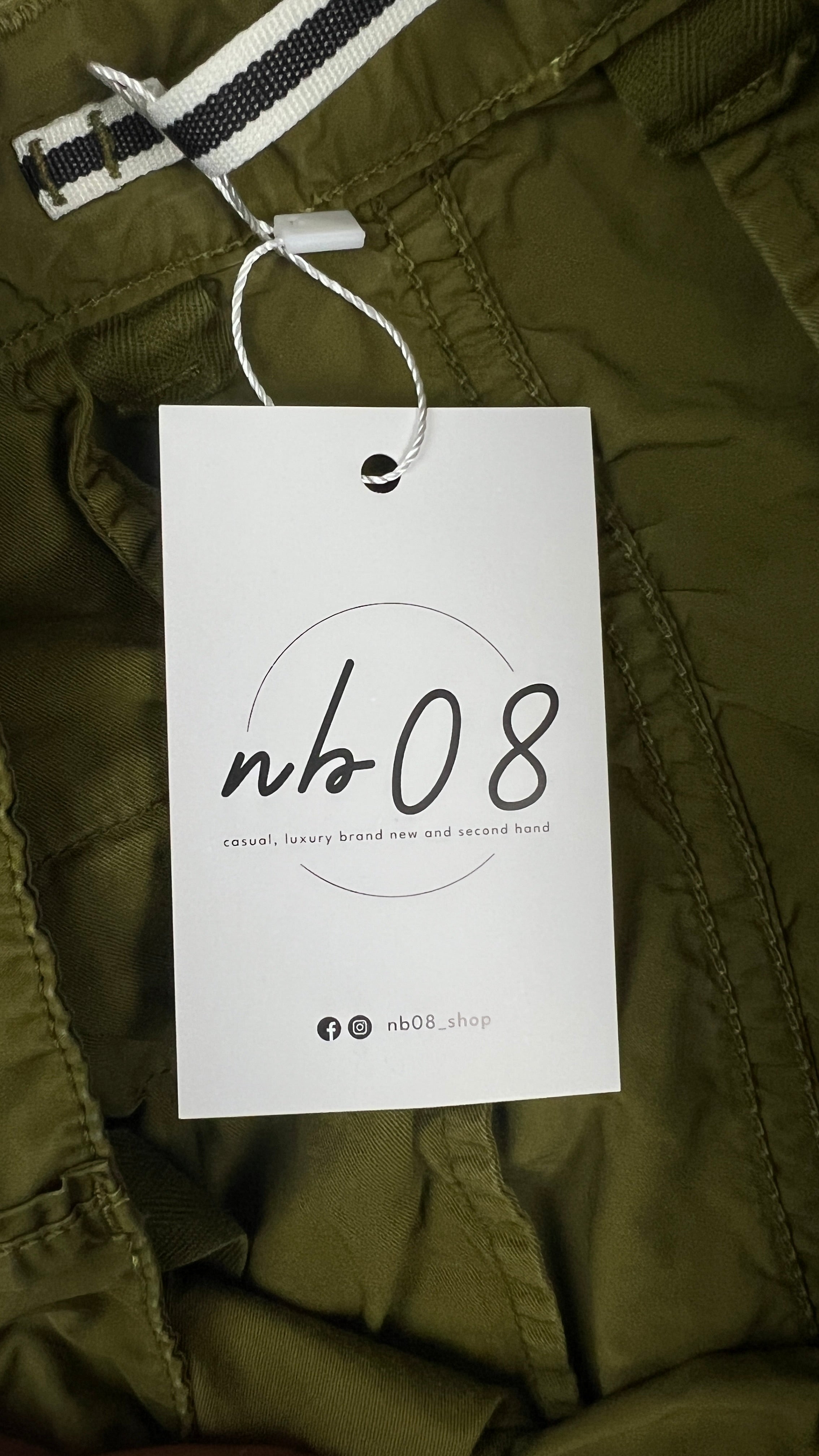 Bermuda Stone Island vert olive taille W30 - vue 5