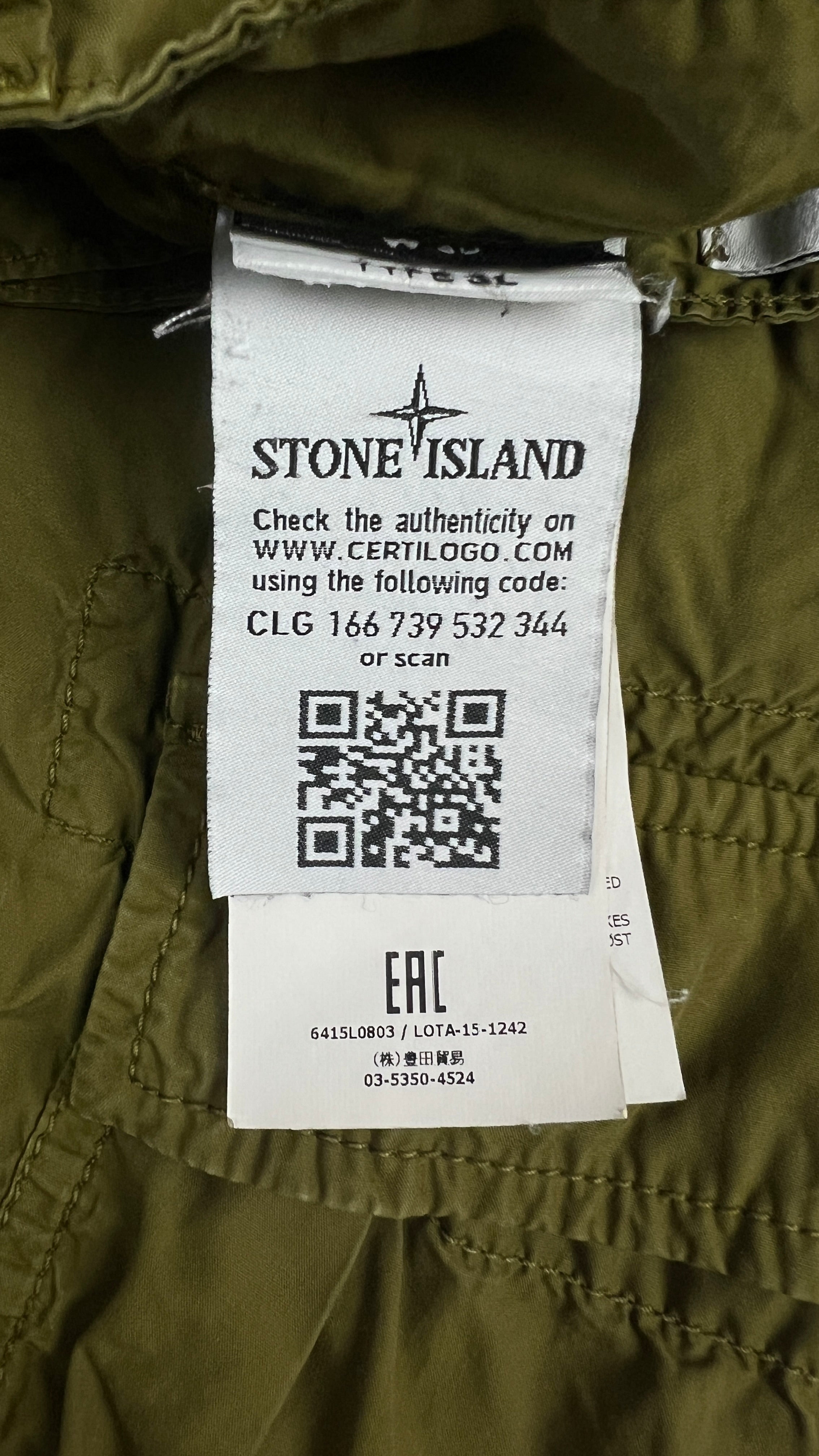 Bermuda Stone Island vert olive taille W30 - vue 6