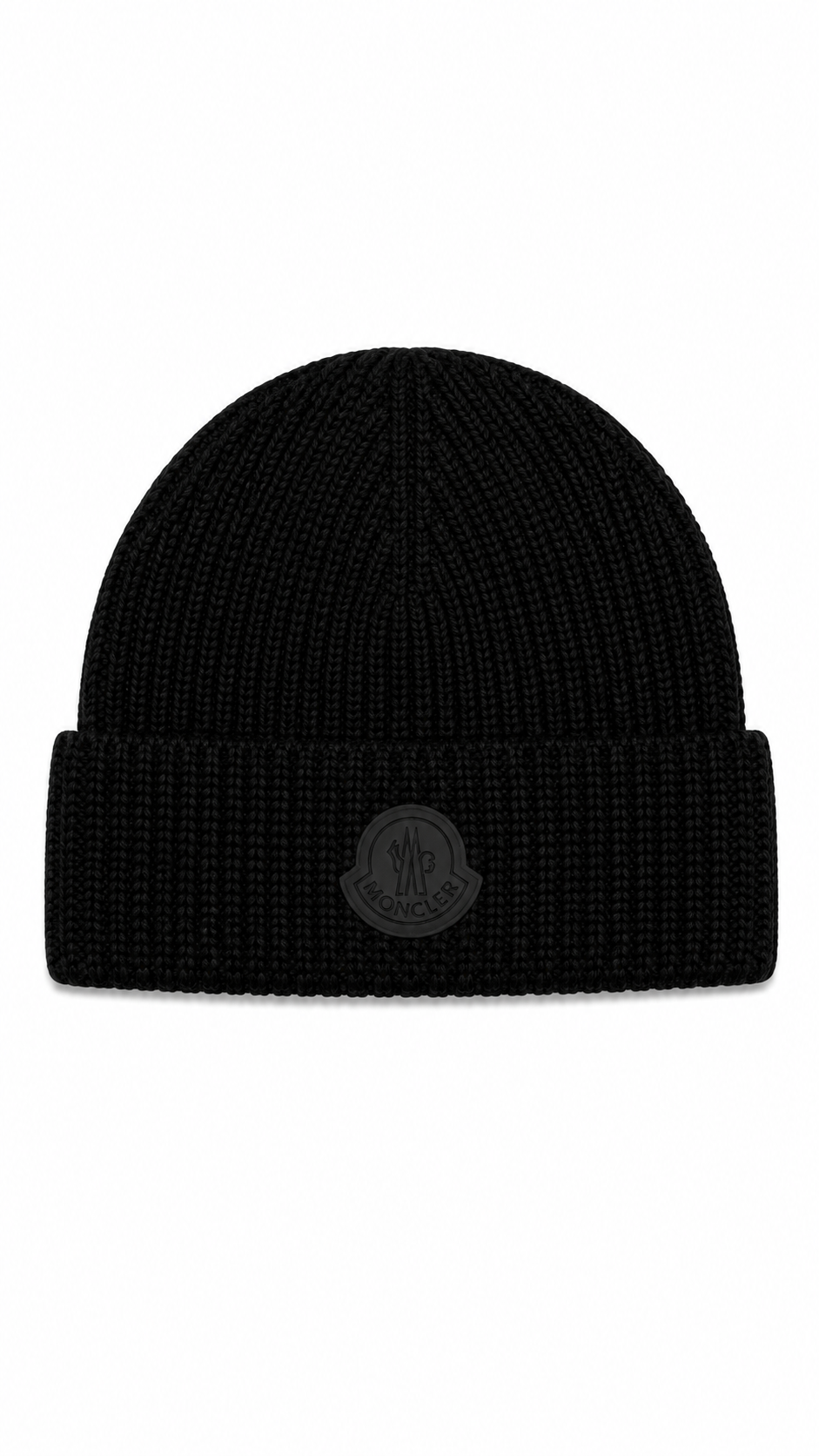 Bonnet Moncler en coton noir taille unique neuf - vue 1/3