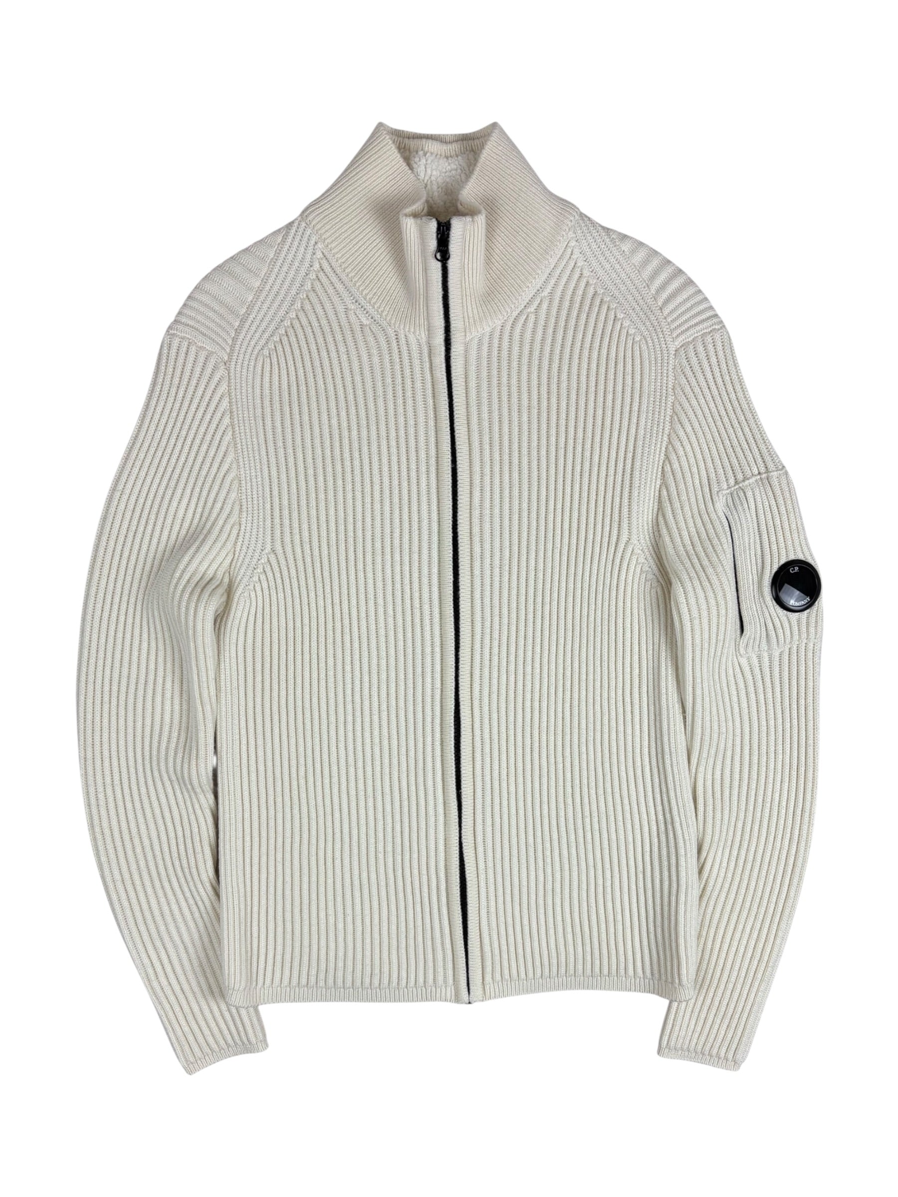Cardigan C.P Company crème taille 48 - Vue de face