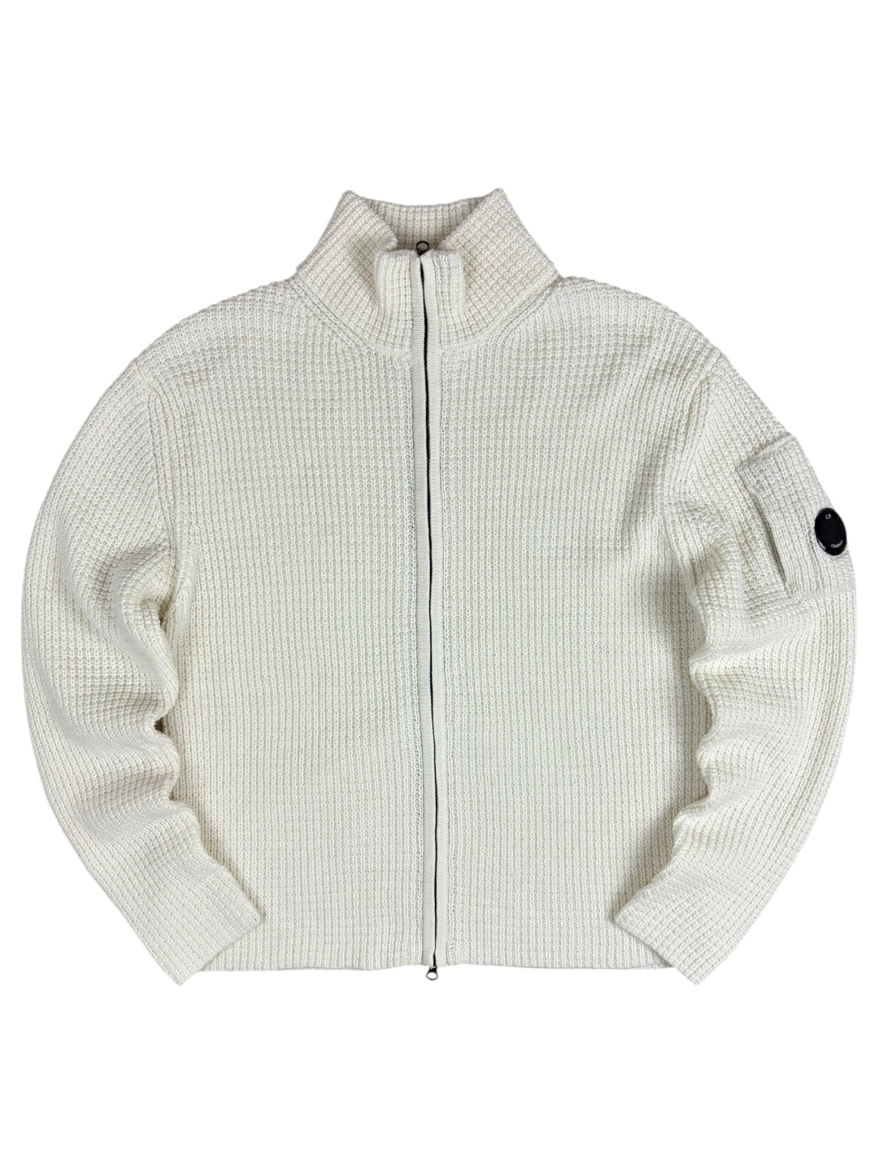 Cardigan C.P Company crème taille L - Vue de face