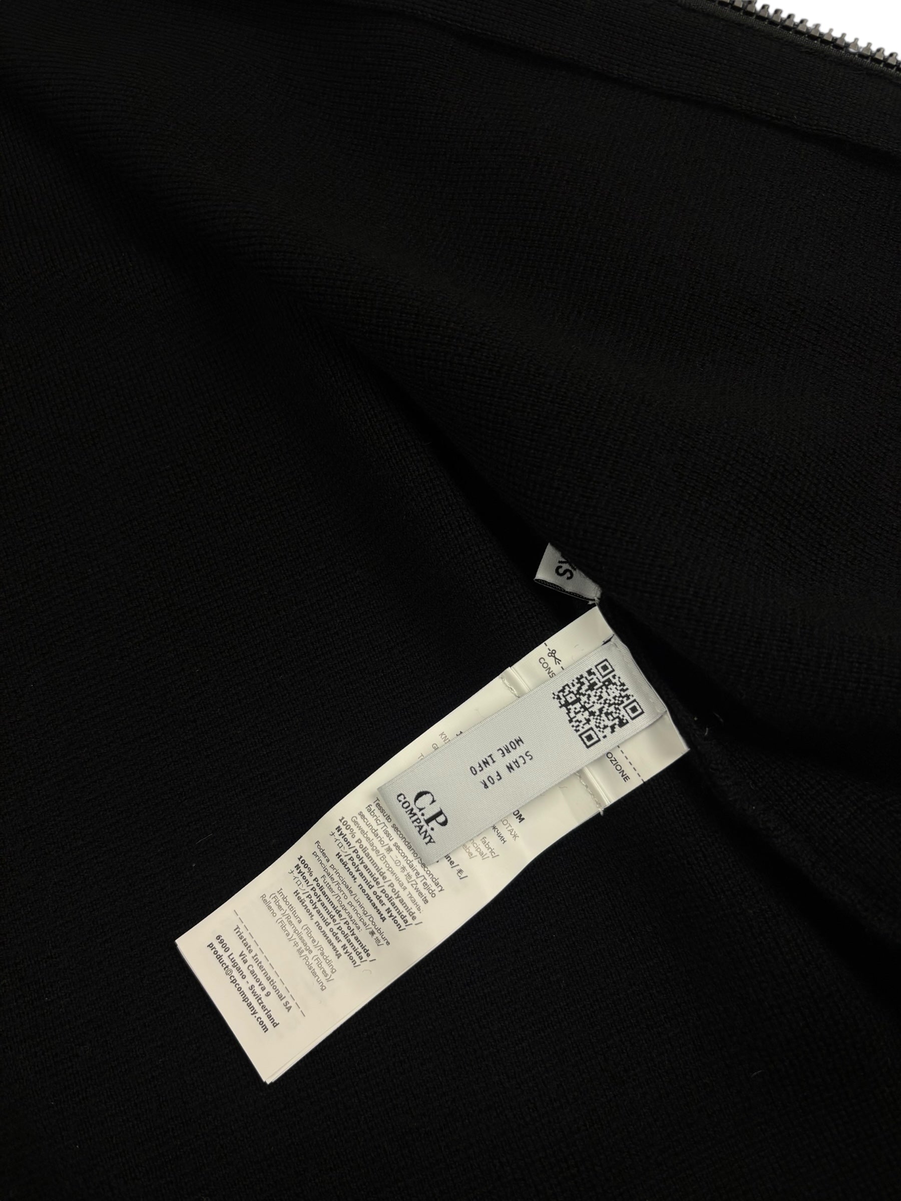 Cardigan C.P Company noir taille XS - Logo et étiquette