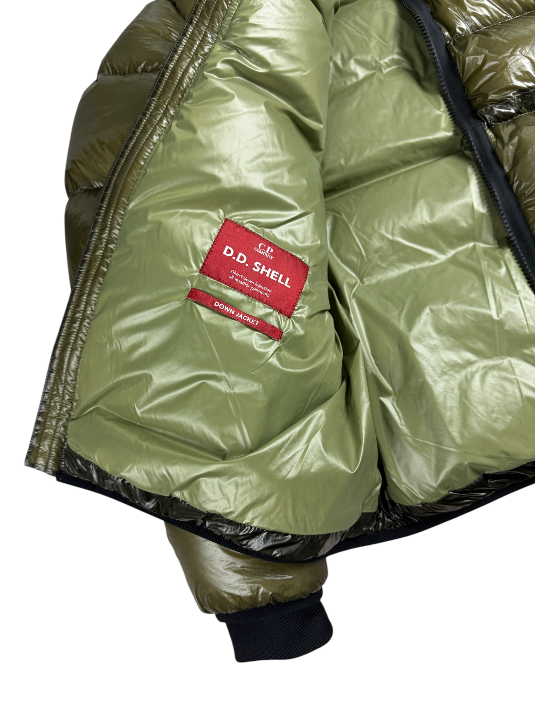 Doudoune C.P Company kaki taille S - Vue côté