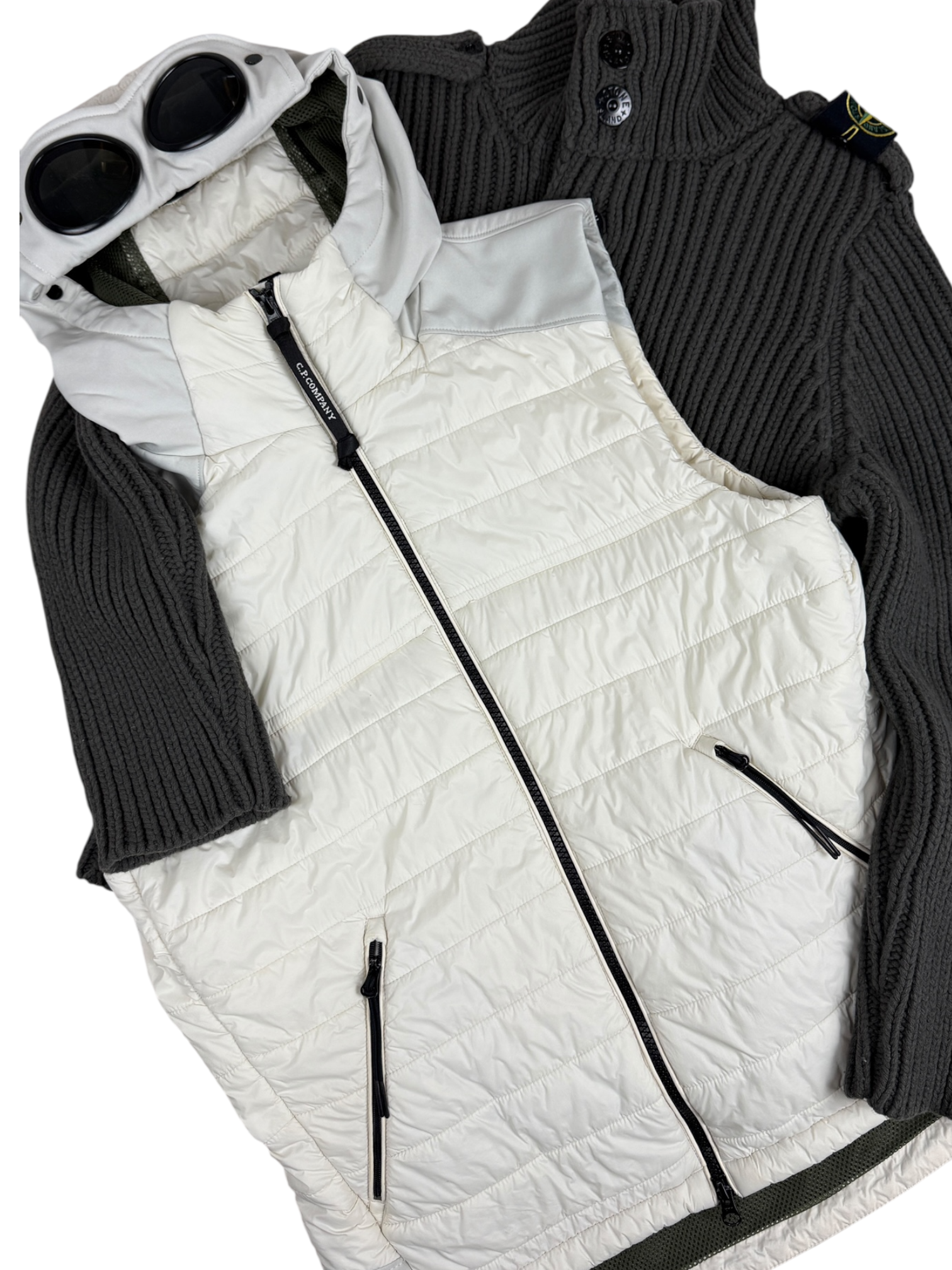 Gilet C.P Company blanc taille 48 - Vue 6