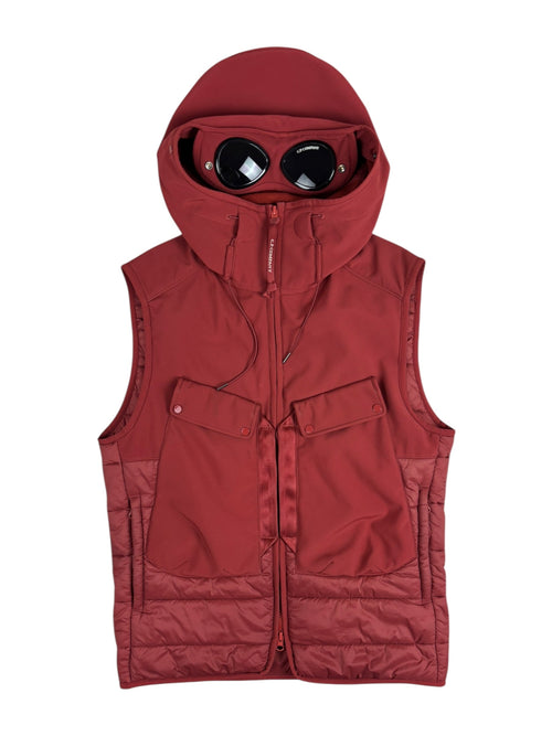Gilet C.P. Company Shell-R Goggle Jacket - Bordeaux - Taglia 44