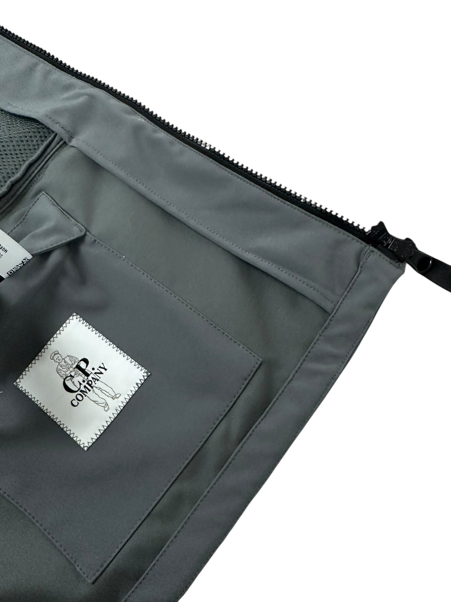 Gilet C.P Company gris taille L - Logo et étiquette
