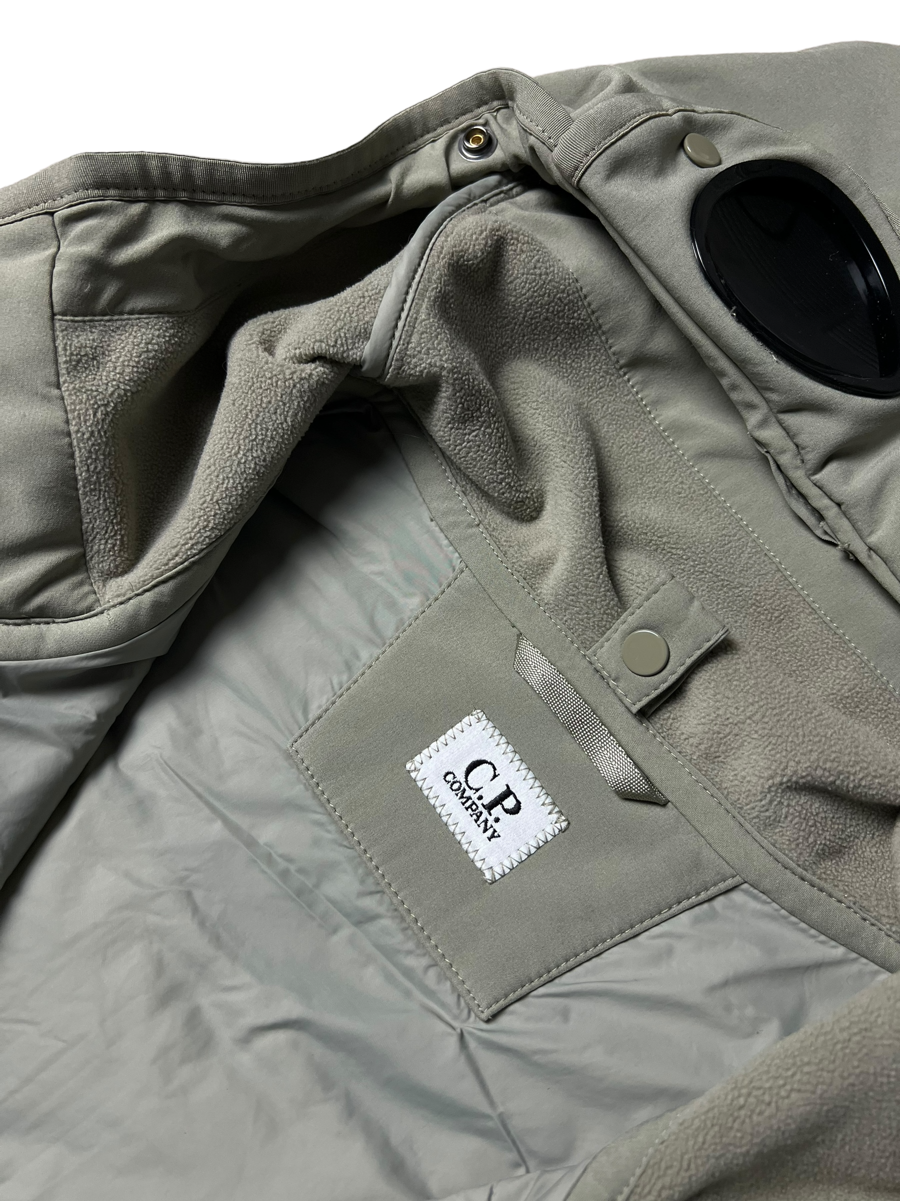 Gilet C.P Company gris taille S - Logo et étiquette