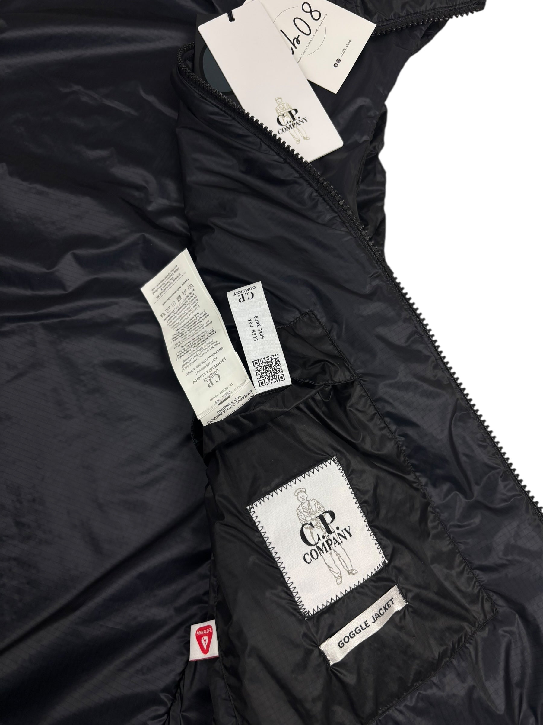 Gilet C.P Company marine taille XS - Logo et étiquette