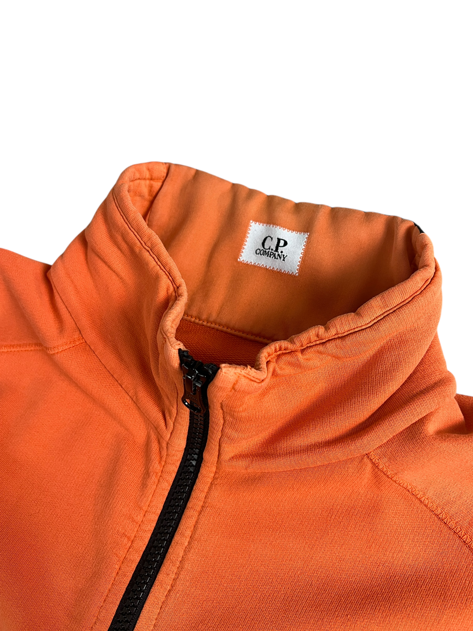Gilet C.P Company orange taille S - Logo et étiquette