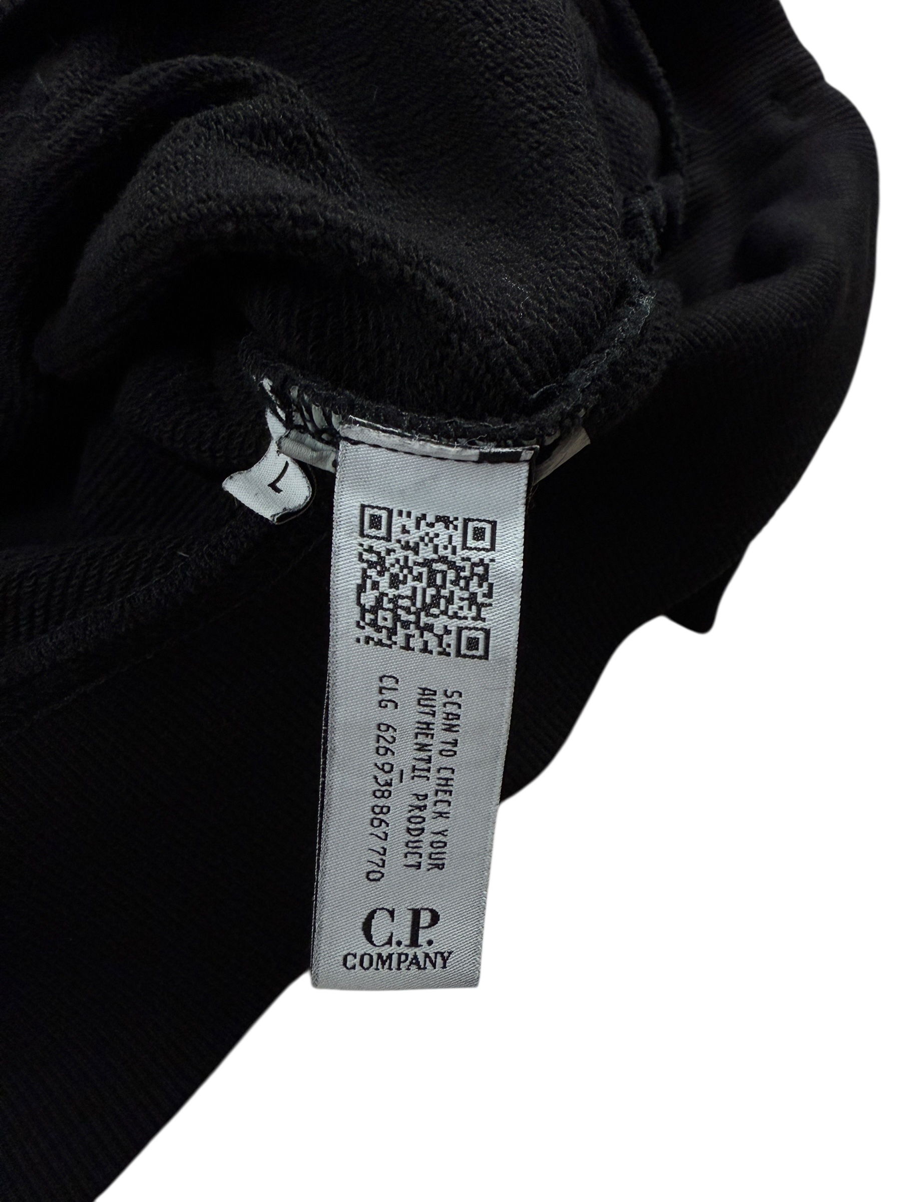 Hoodie C.P Company noir taille L - Détail
