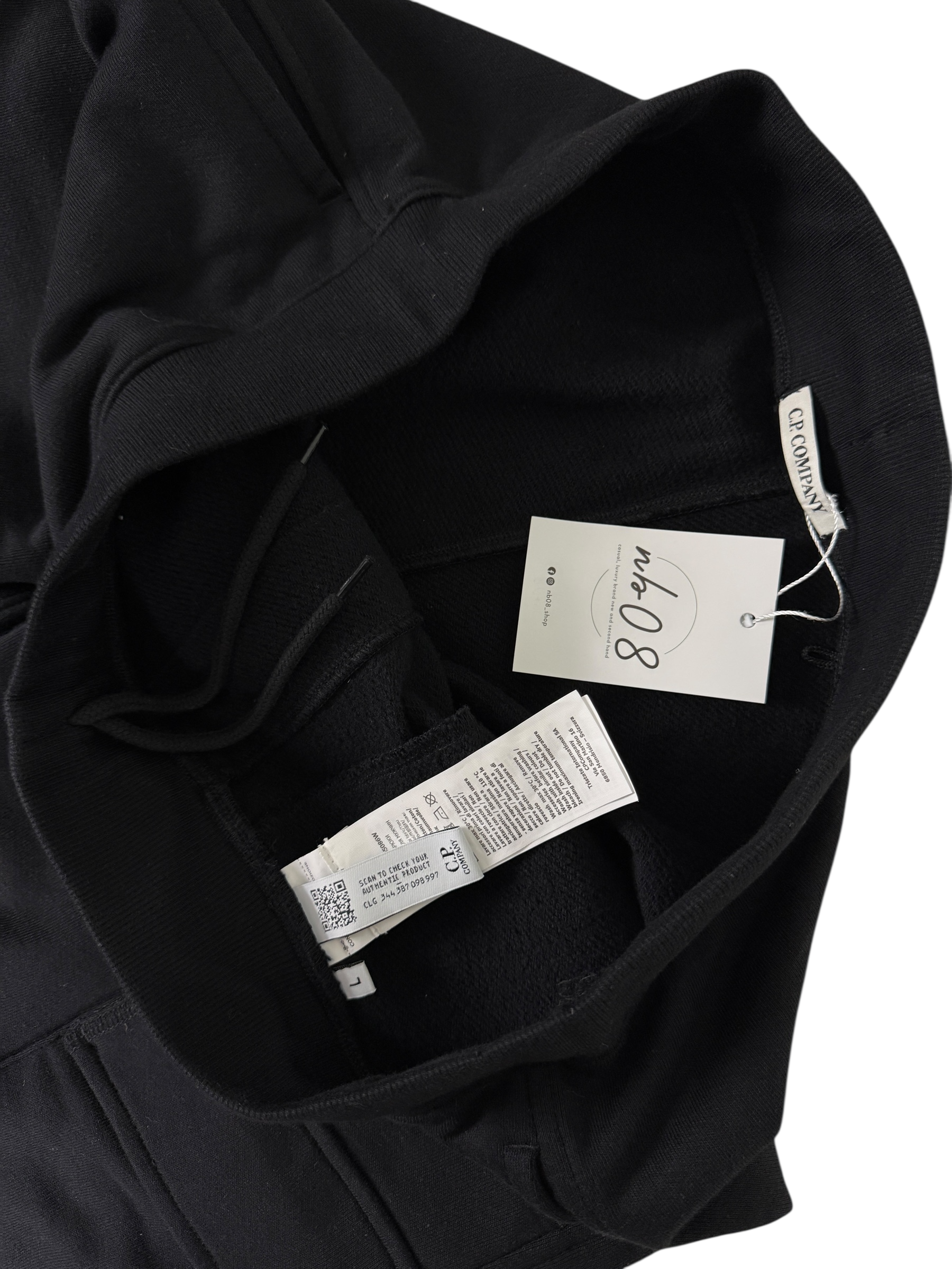 Jogging C.P Company noir taille M - Détail