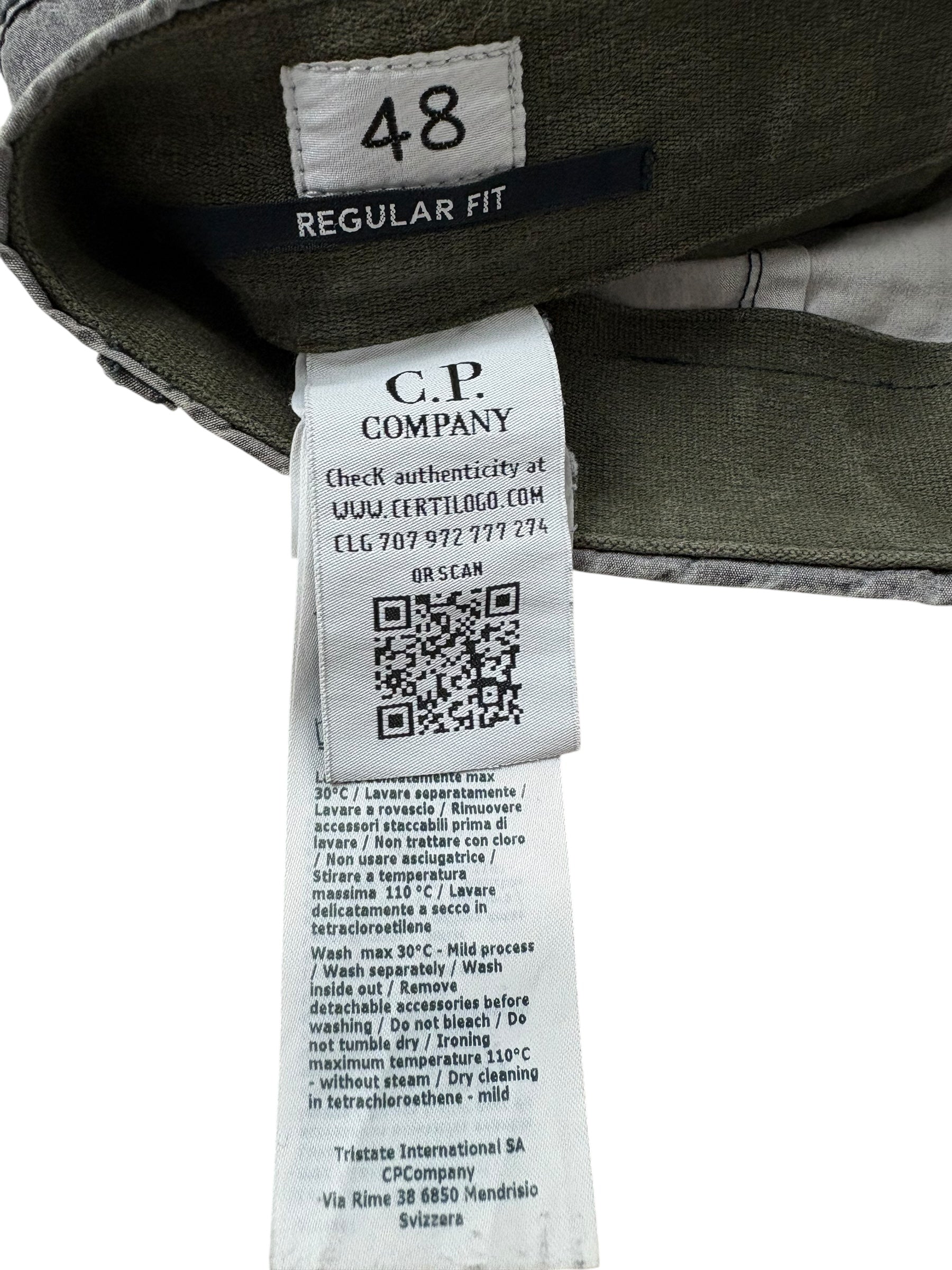 Pantalon C.P Company gris taille PANTALON 48 - Vue côté