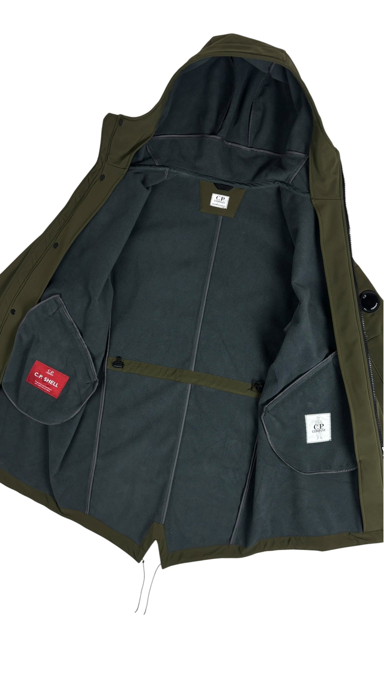 Parka C.P Company kaki taille 12 ans - Détail