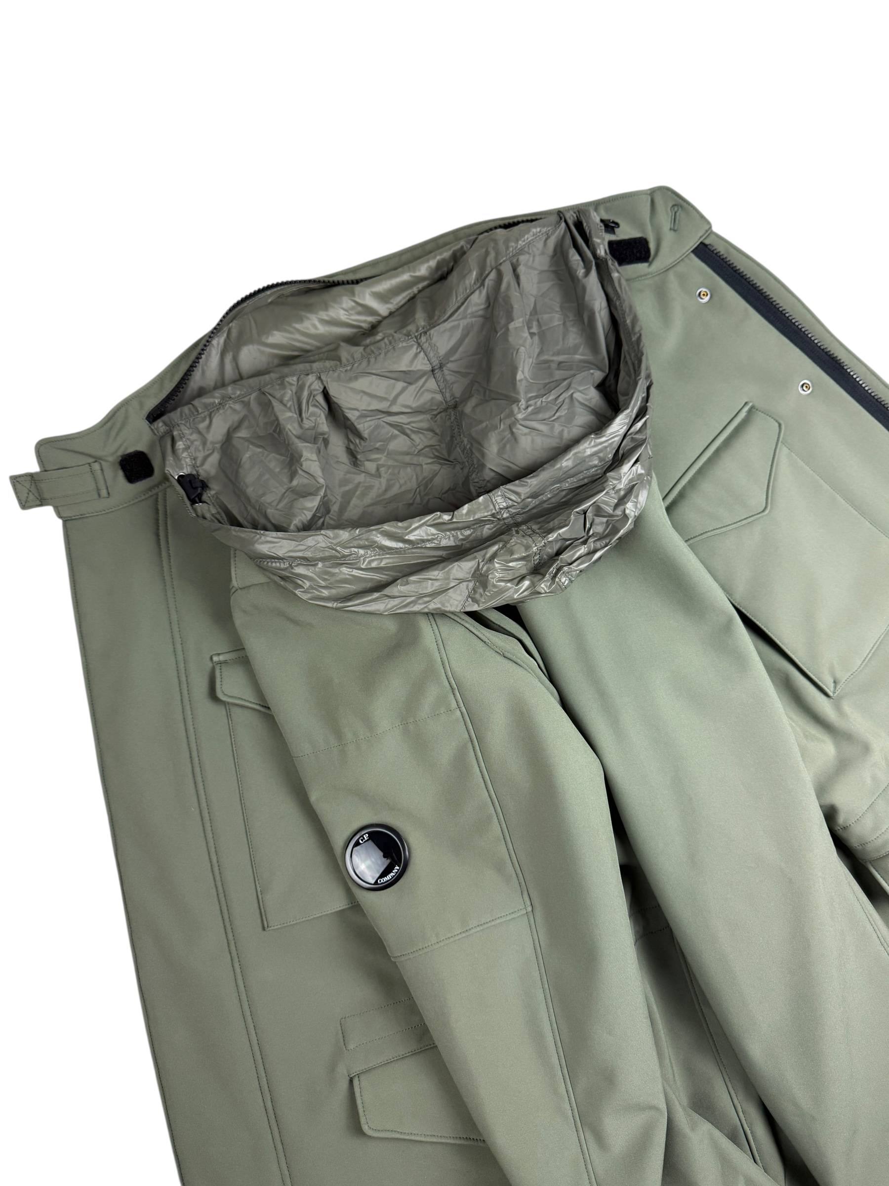 Parka C.P Company kaki taille L - Détail