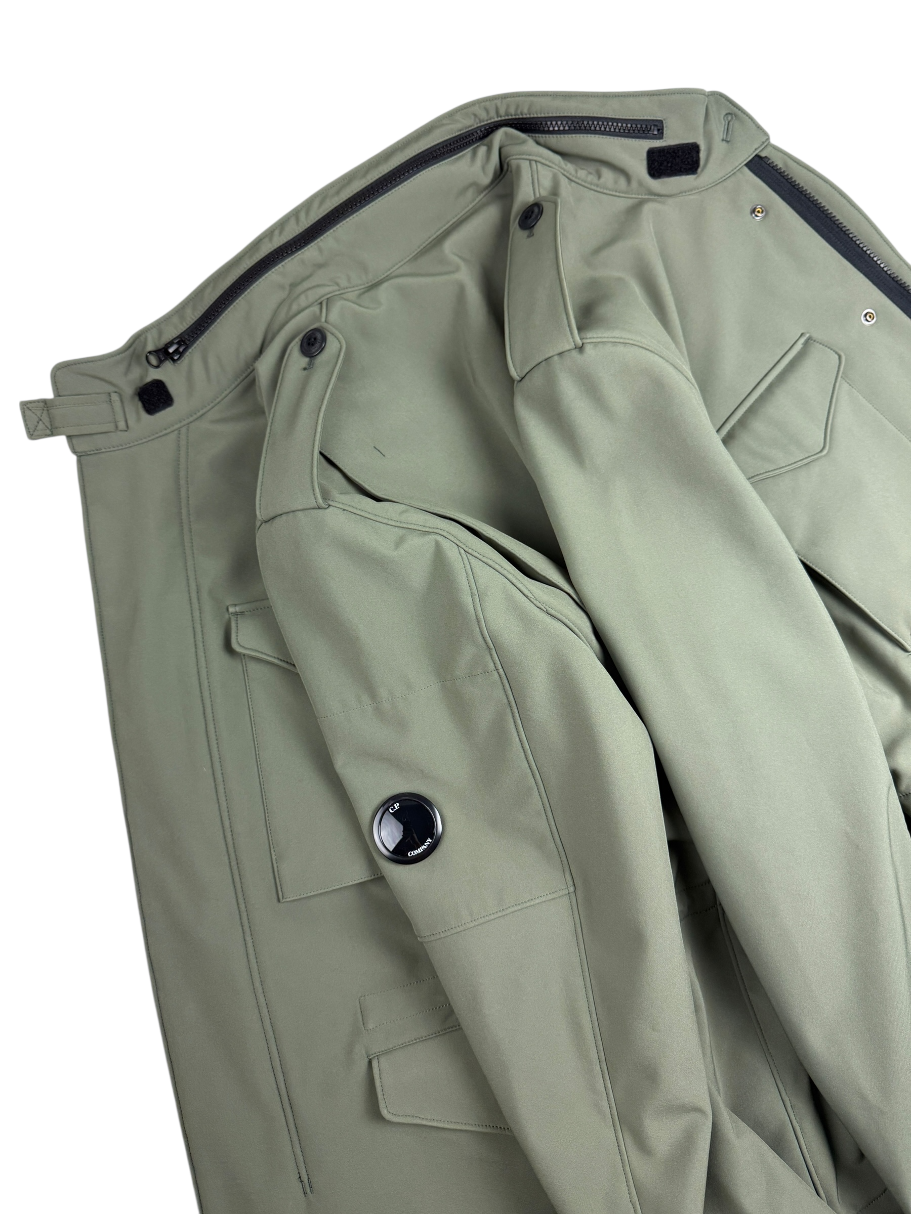 Parka C.P Company kaki taille L - Logo et étiquette