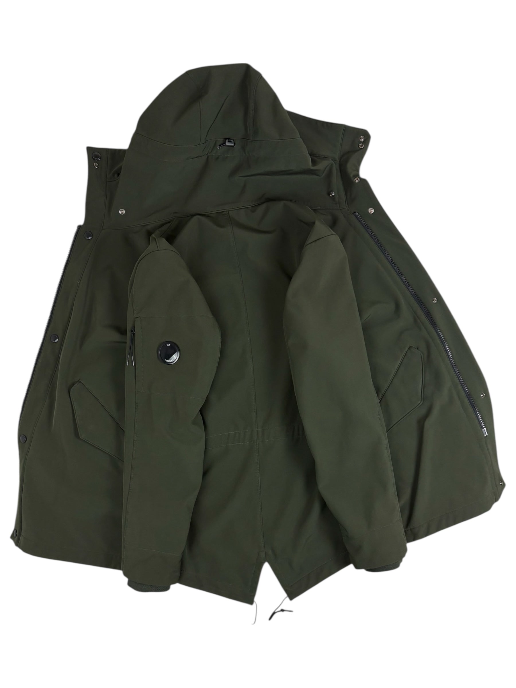 Parka C.P Company noir taille 50 - Logo et étiquette
