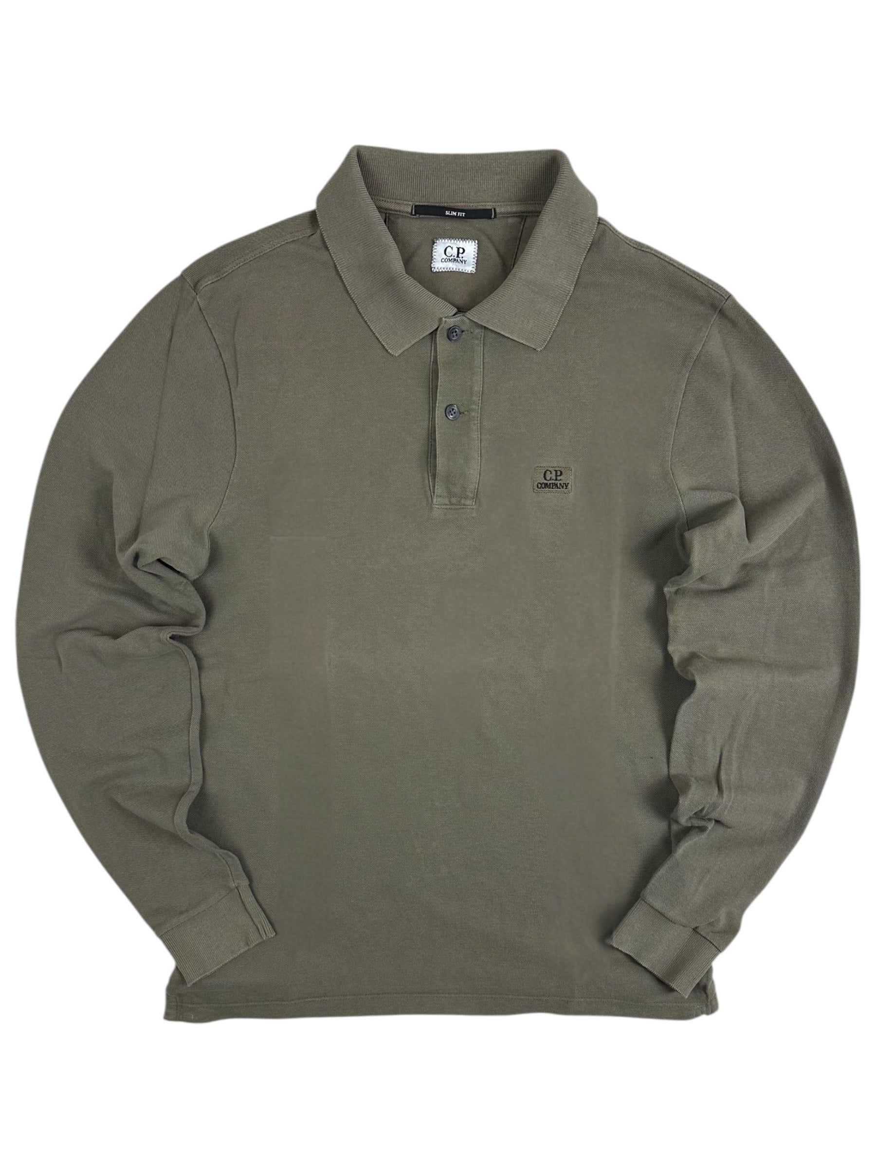Polo C.P Company kaki taille S - Vue de face
