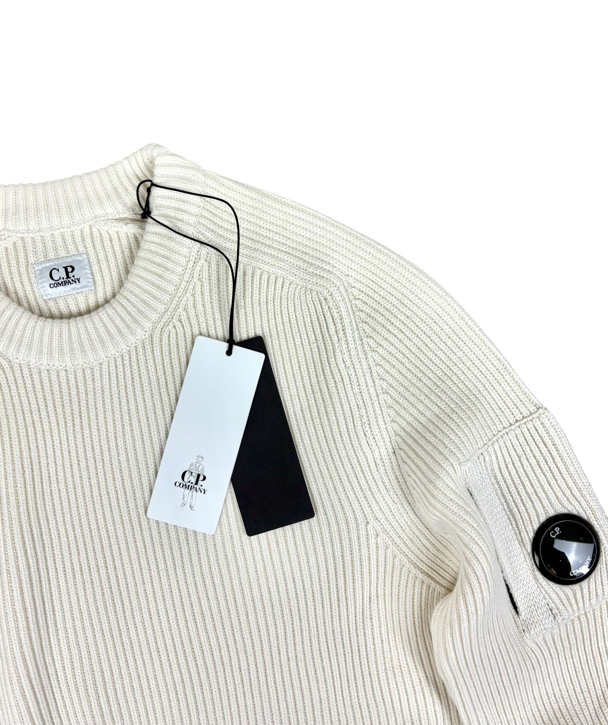 Pull C.P Company blanc taille S - Vue de dos