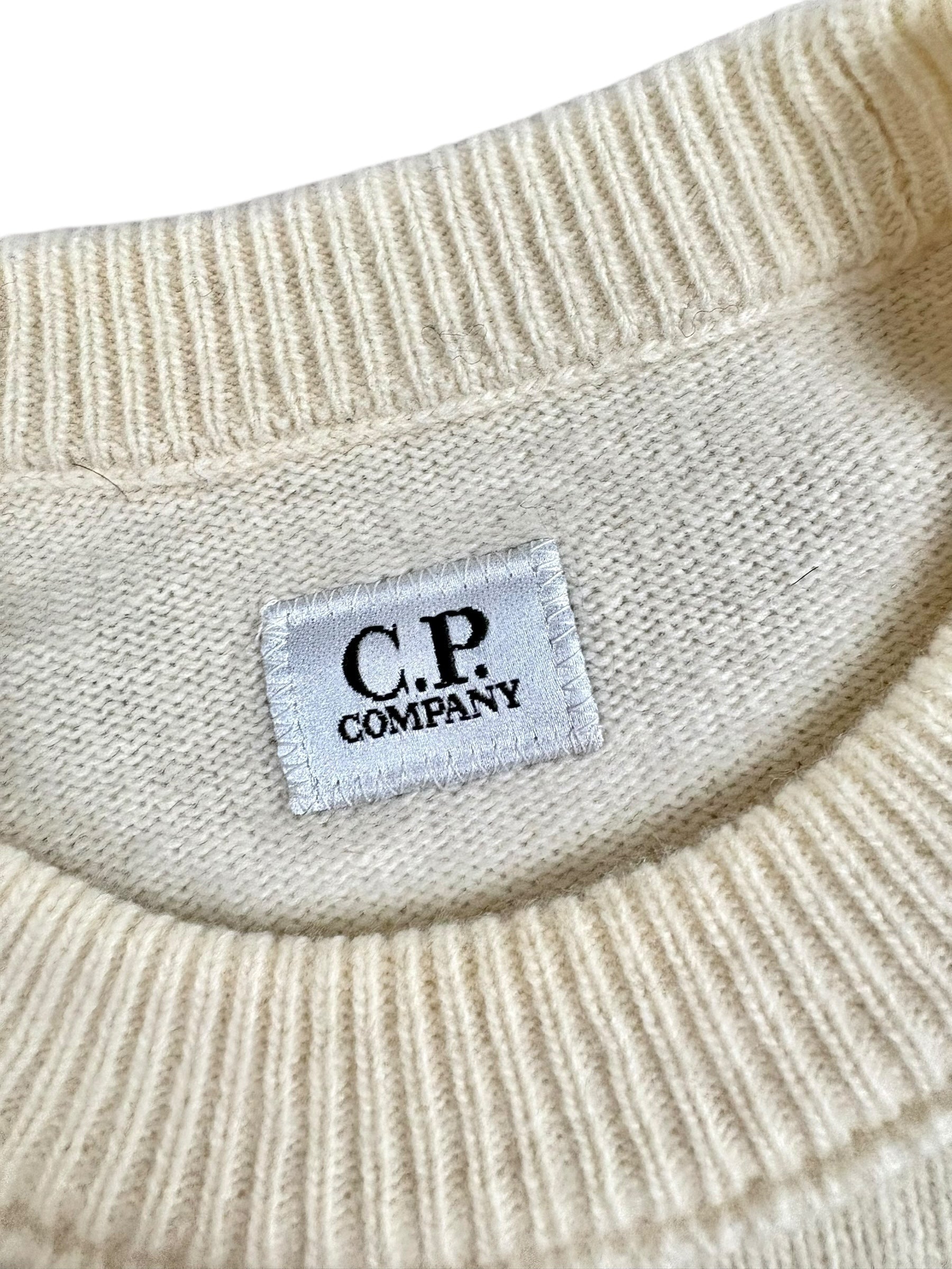 Pull C.P Company crème taille 46 - Détail