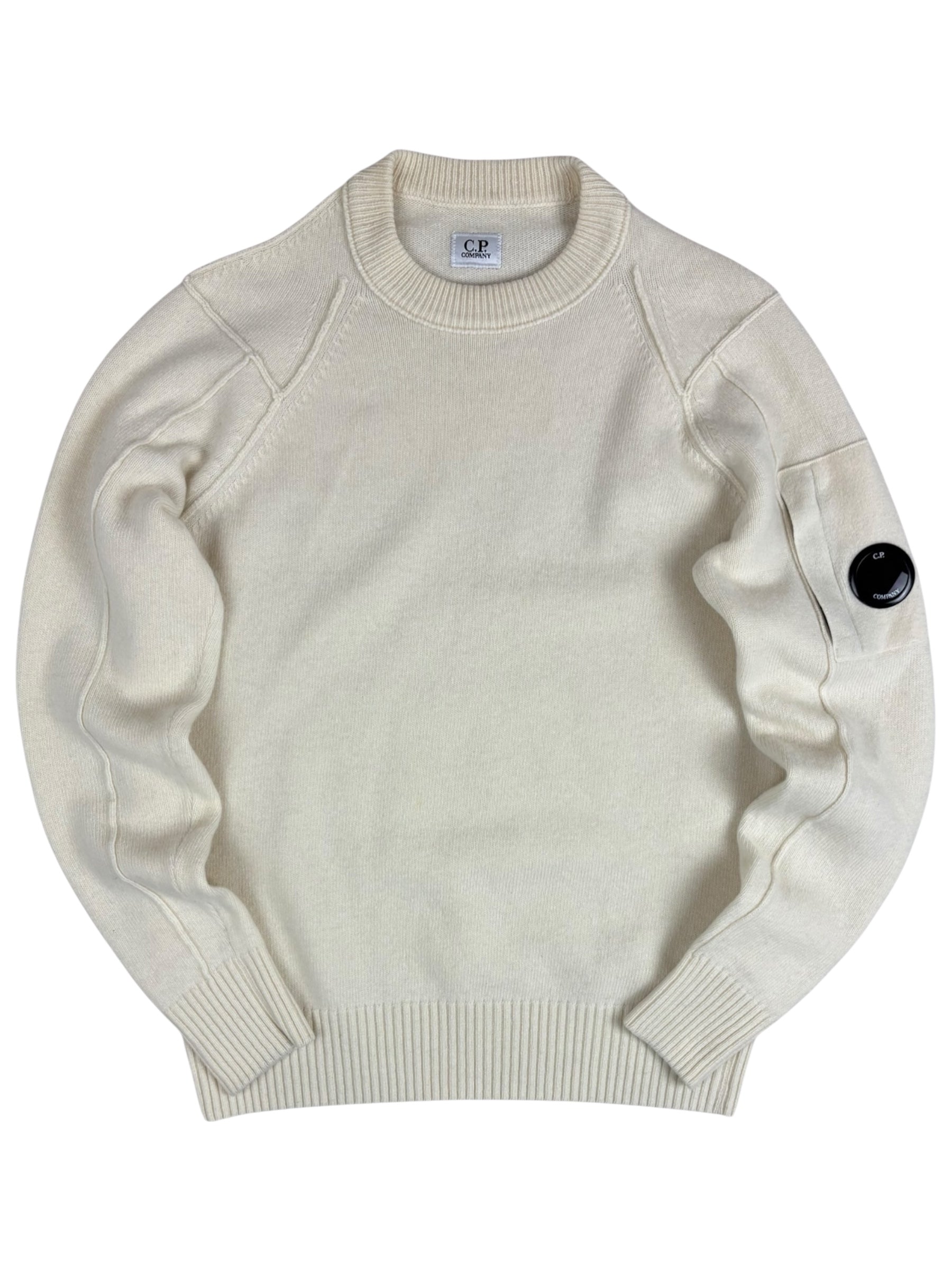 Pull C.P Company crème taille 46 - Vue de face