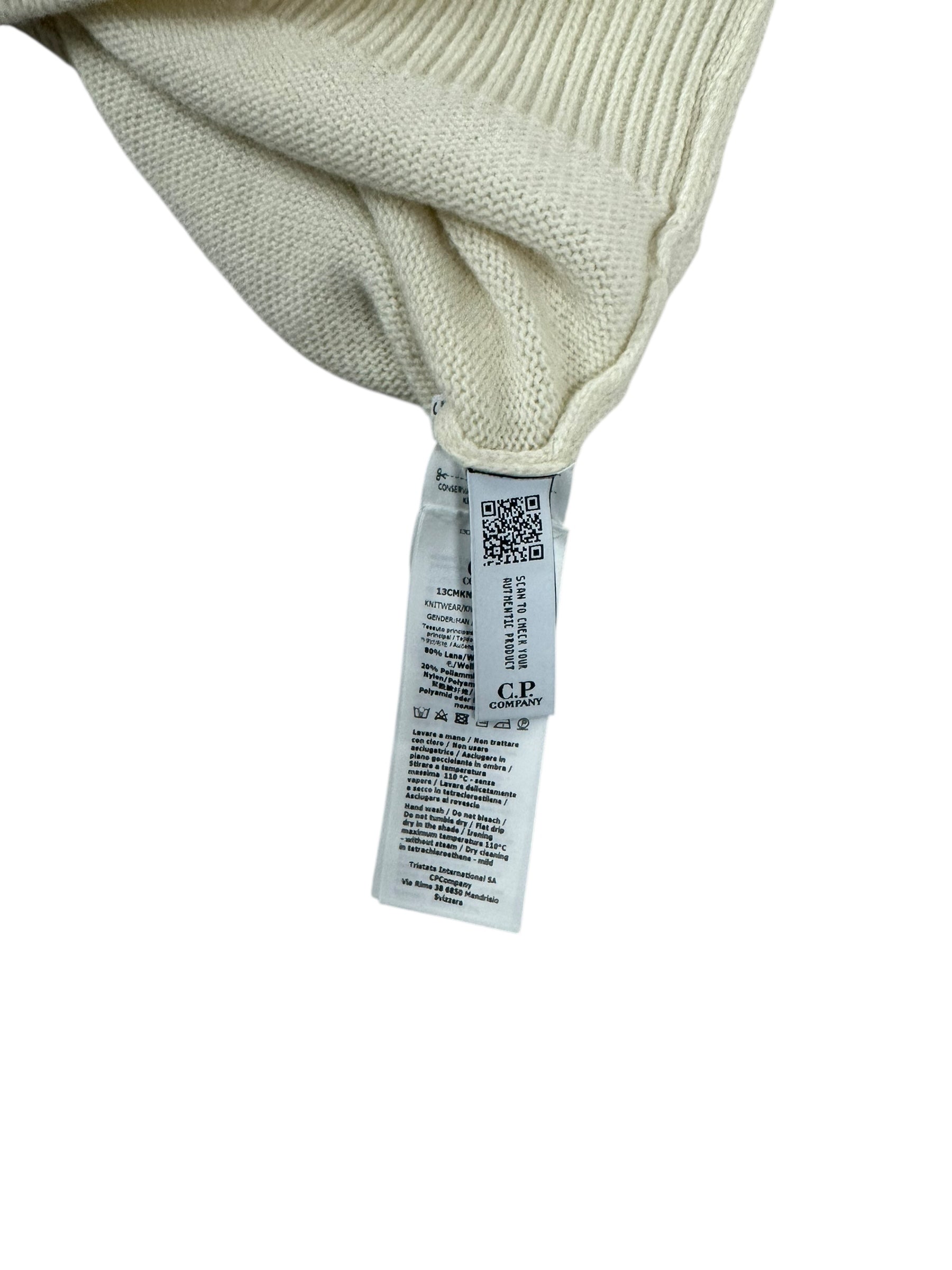 Pull C.P Company crème taille 52 - Détail