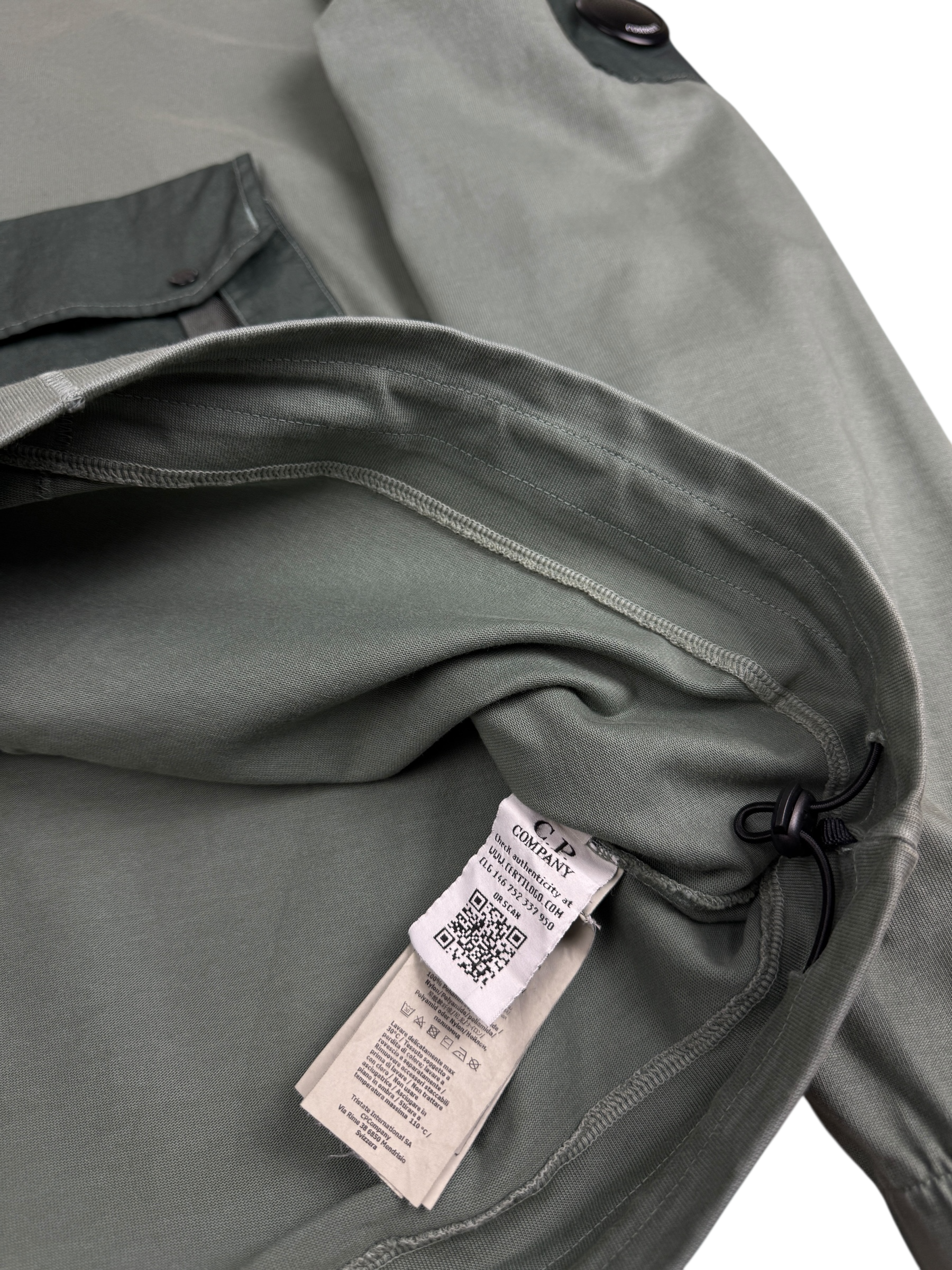 Pull C.P Company kaki taille L - Détail