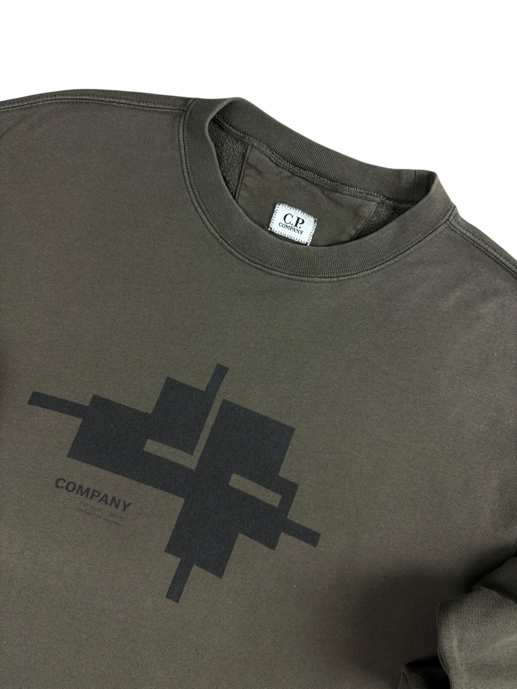 Pull C.P Company kaki taille L - Vue de dos