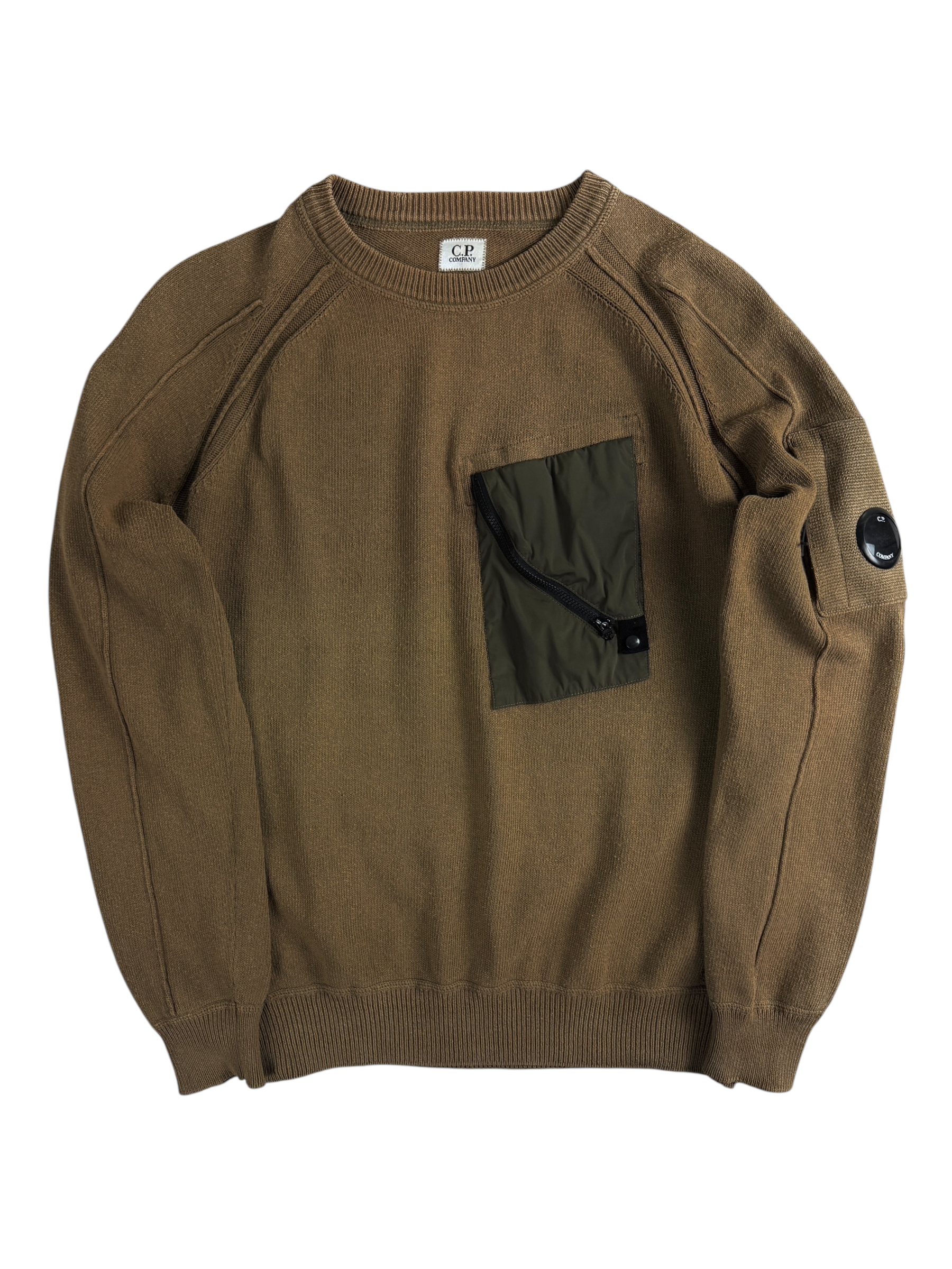 Pull C.P Company kaki taille L - Vue de face