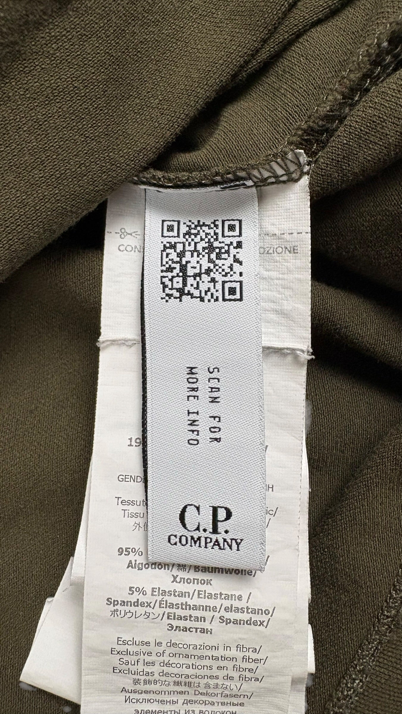 Pull C.P Company kaki taille S - Détail