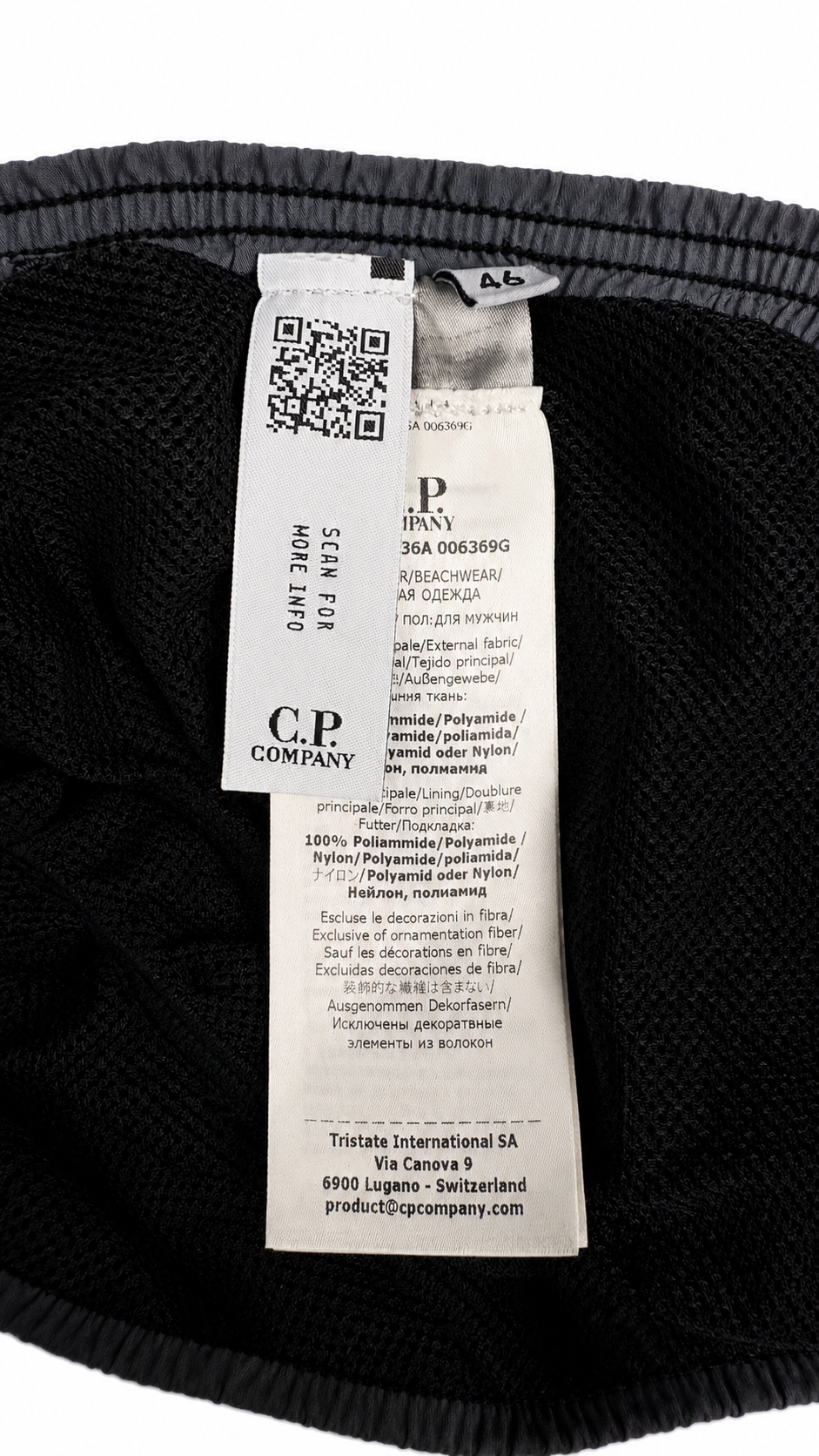 Short de bain C.P Company noir Collection 2026 - vue 5/5