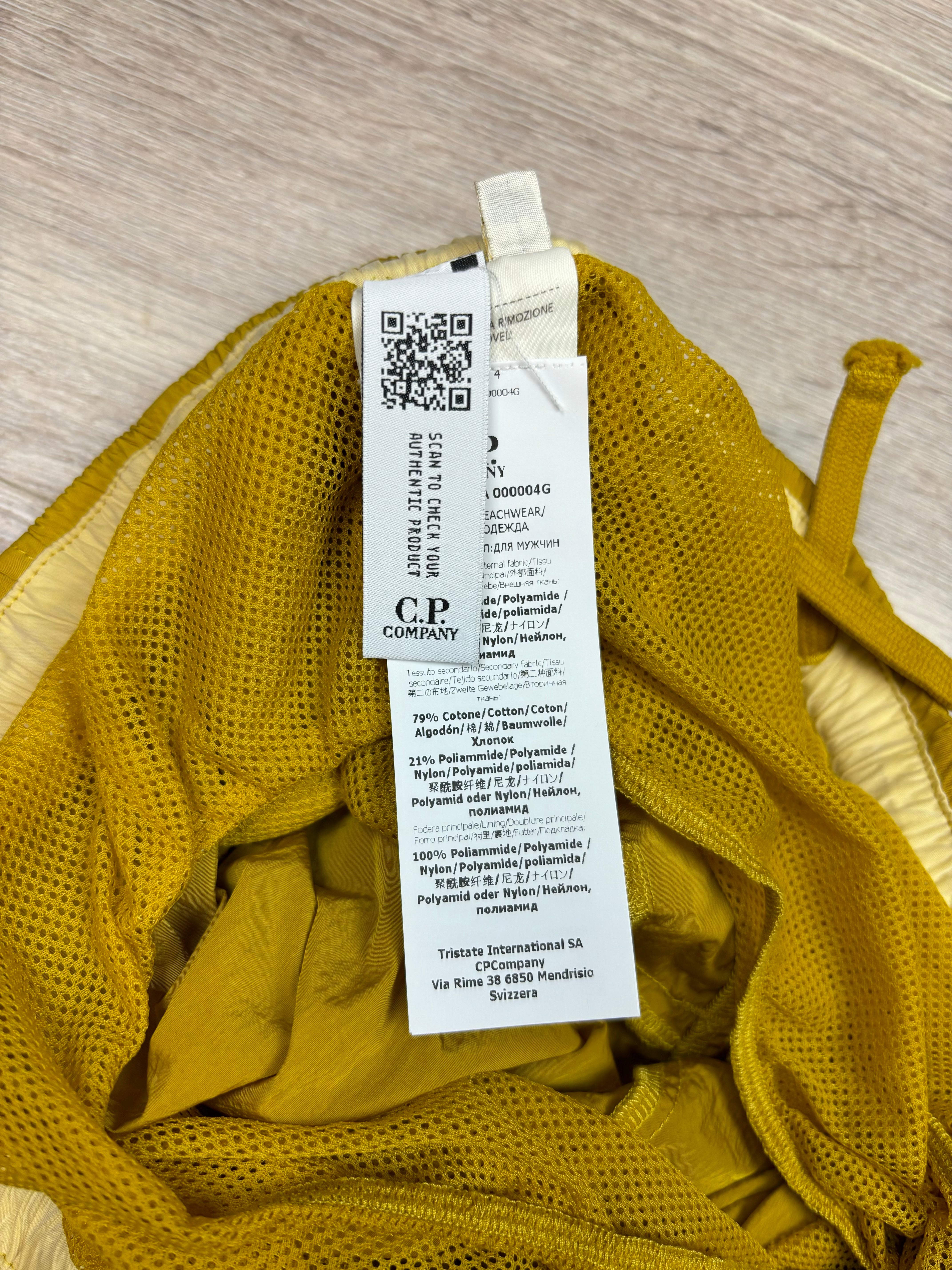 Short C.P Company jaune taille S - Vue 6