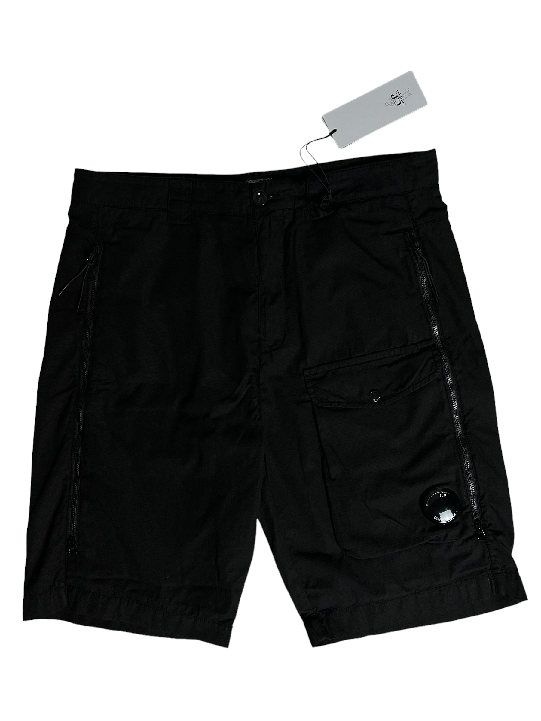 Short C.P Company noir taille M - Vue de face