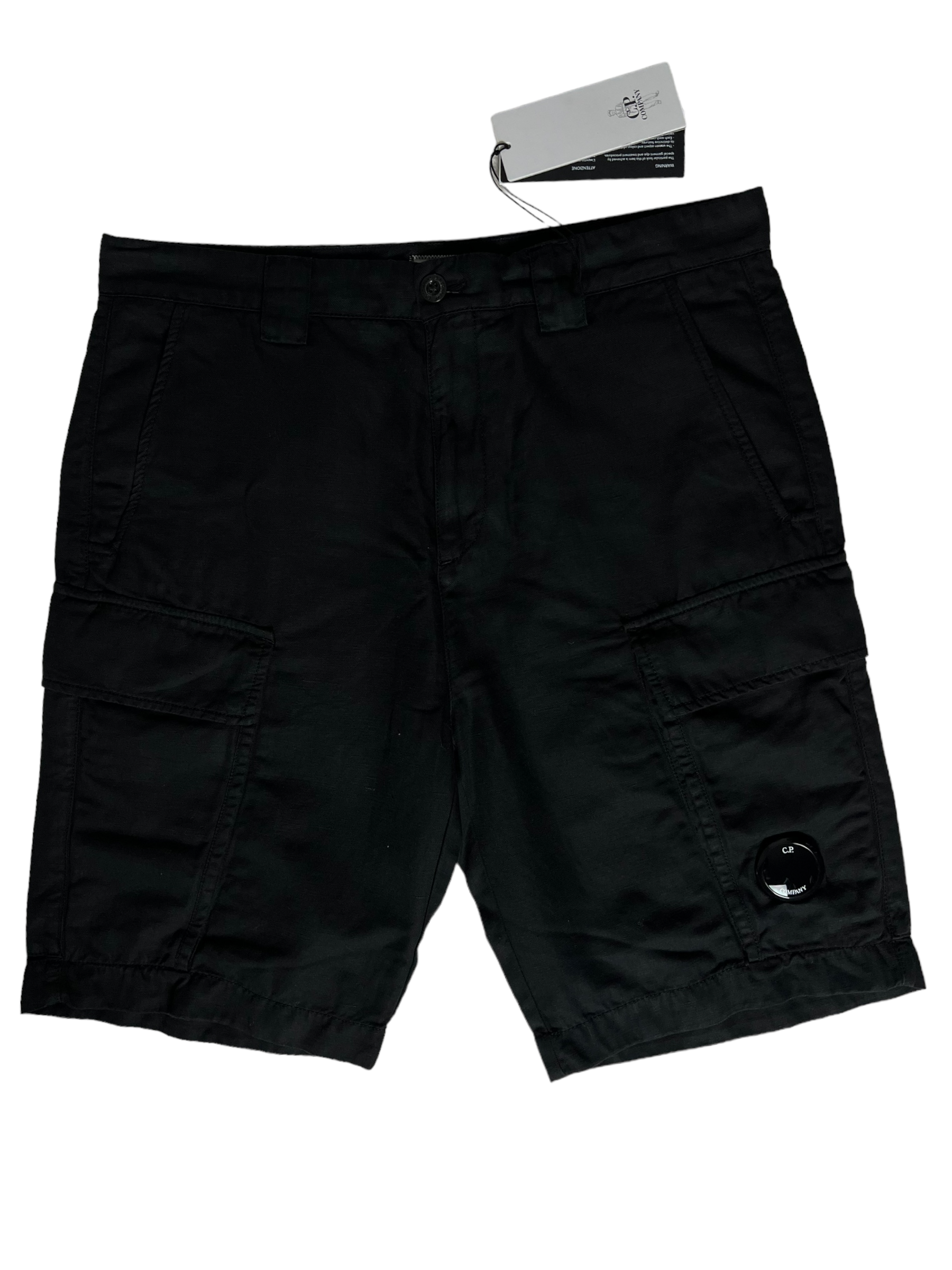 Short C.P Company noir taille SHORT 48 - Vue de face