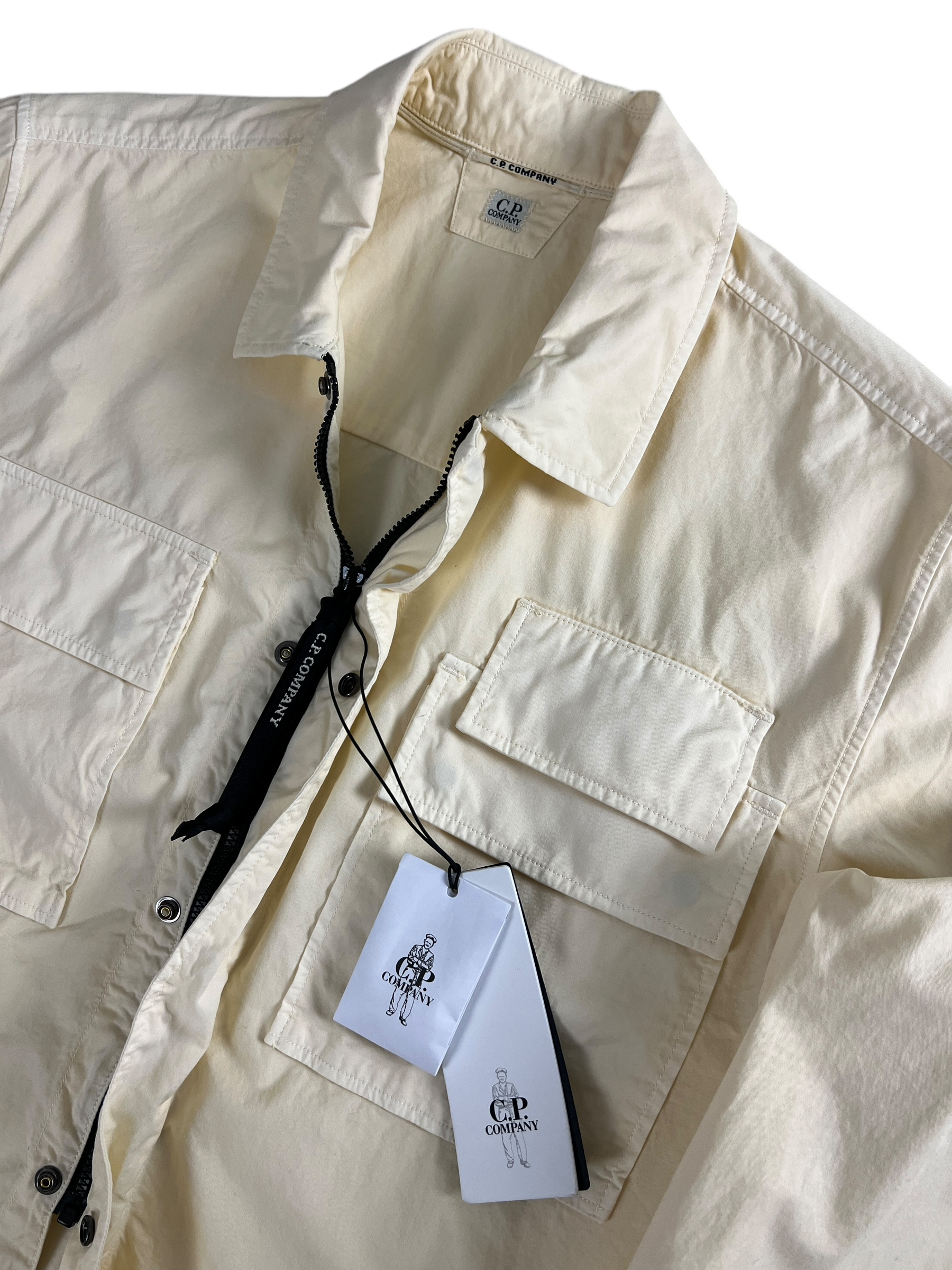 Surchemise C.P Company crème taille S - Vue de dos