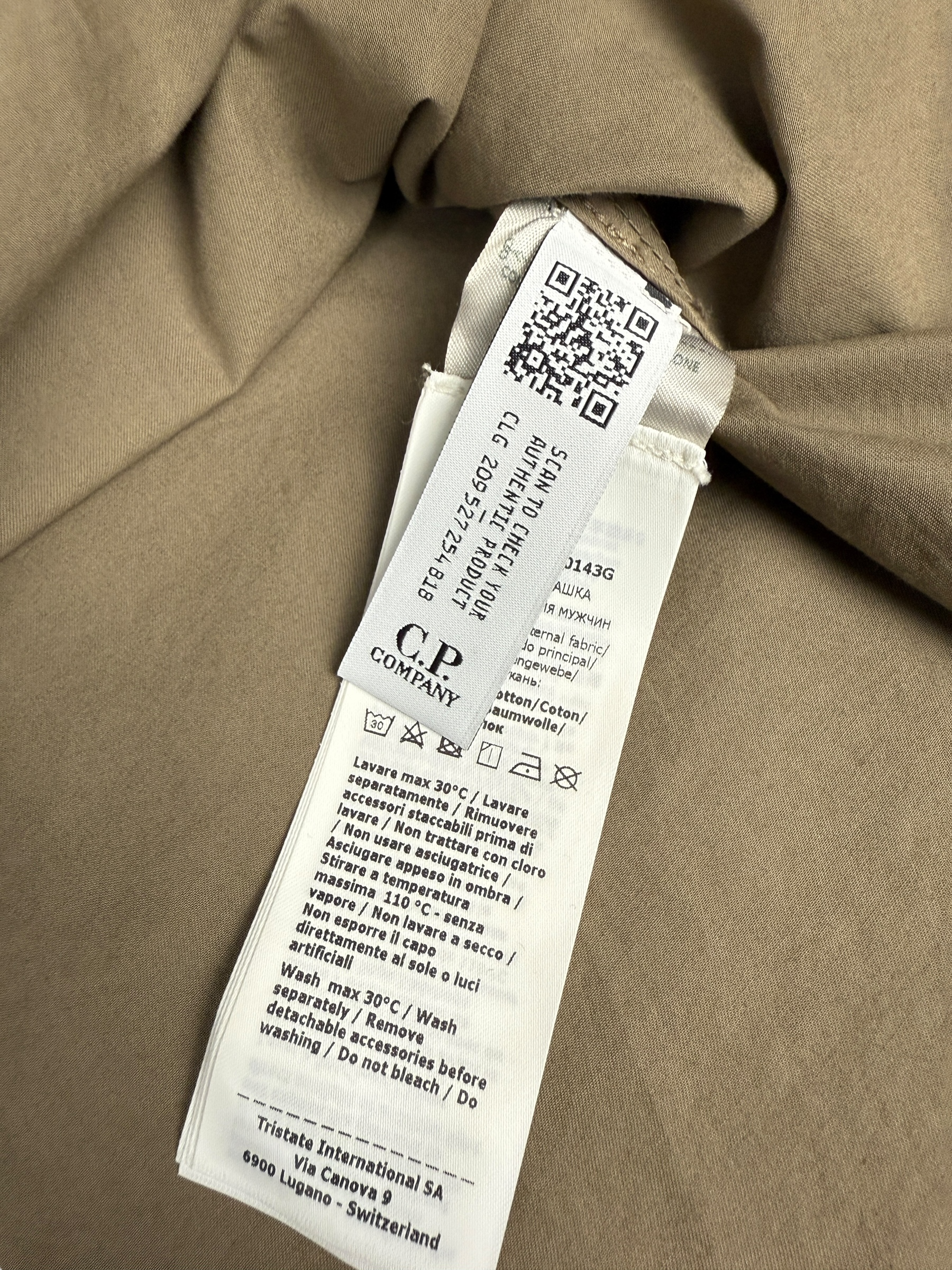 Surchemise C.P Company marron taille L - Détail