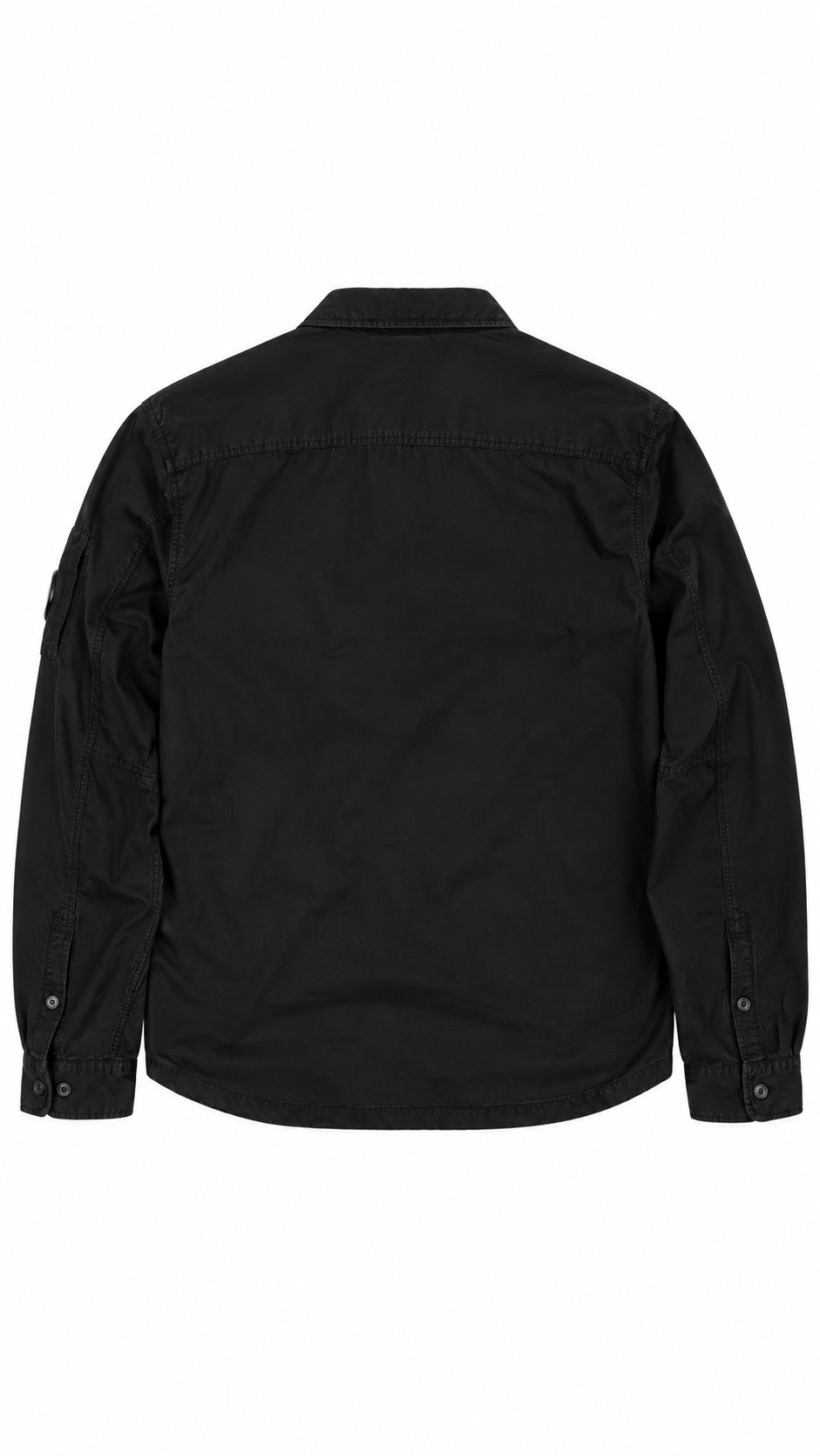 Surchemise Zippée C.P Company noire, vue de dos — vue 2