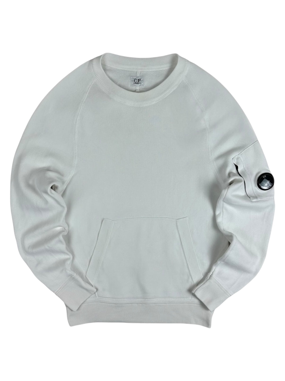 Sweat C.P Company blanc taille 44 - Vue de face