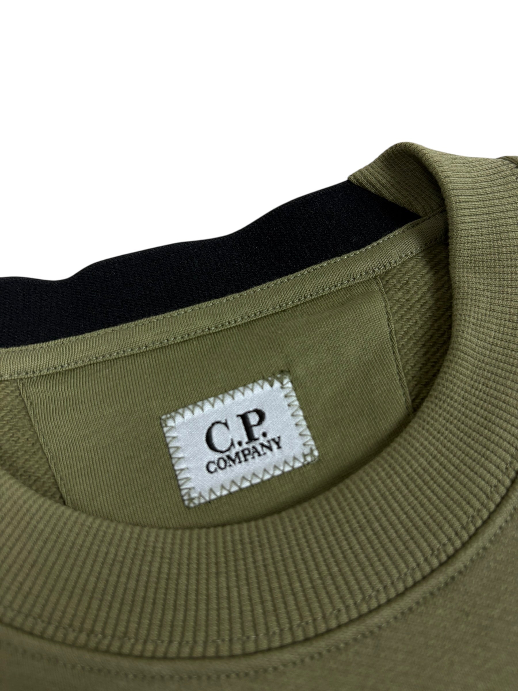 Sweat C.P Company kaki taille M - Détail