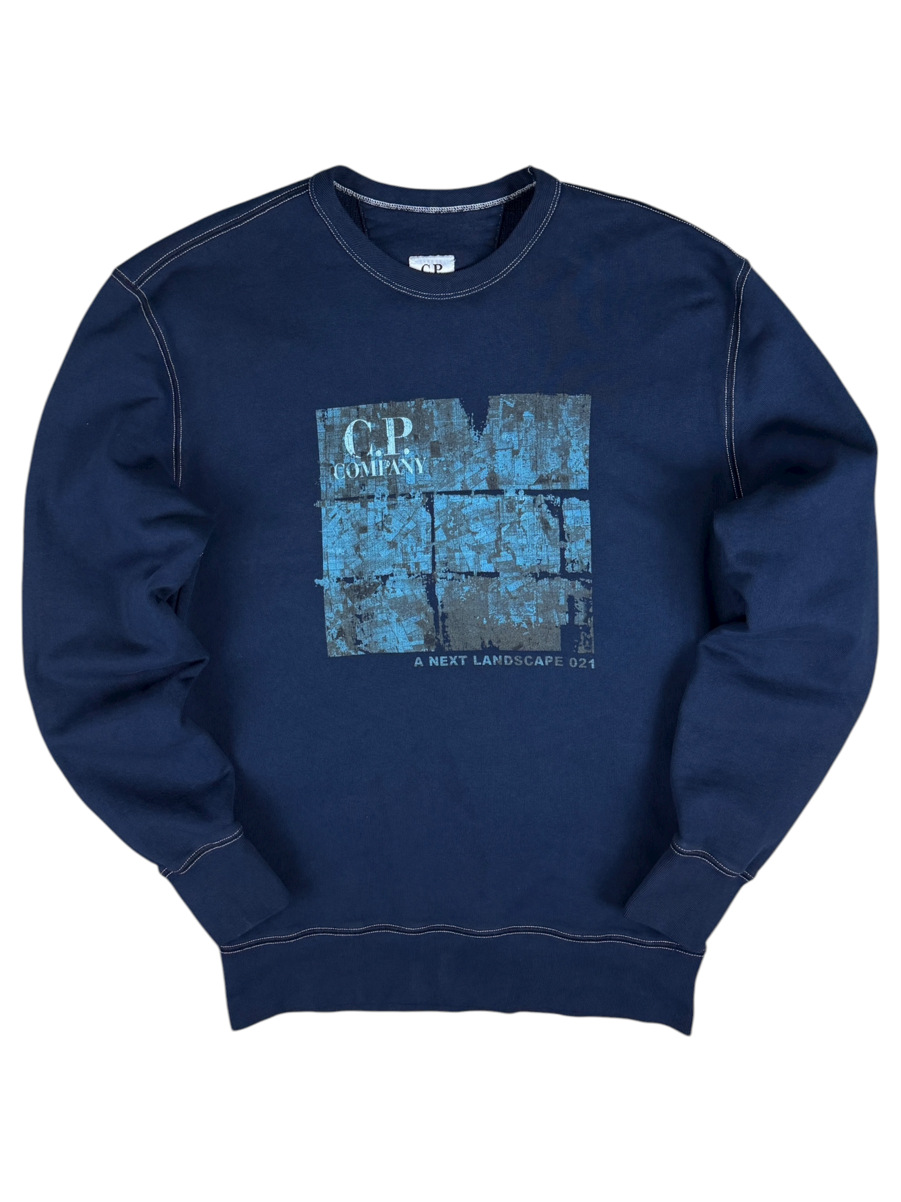 Sweat C.P Company marine taille S - Vue de face