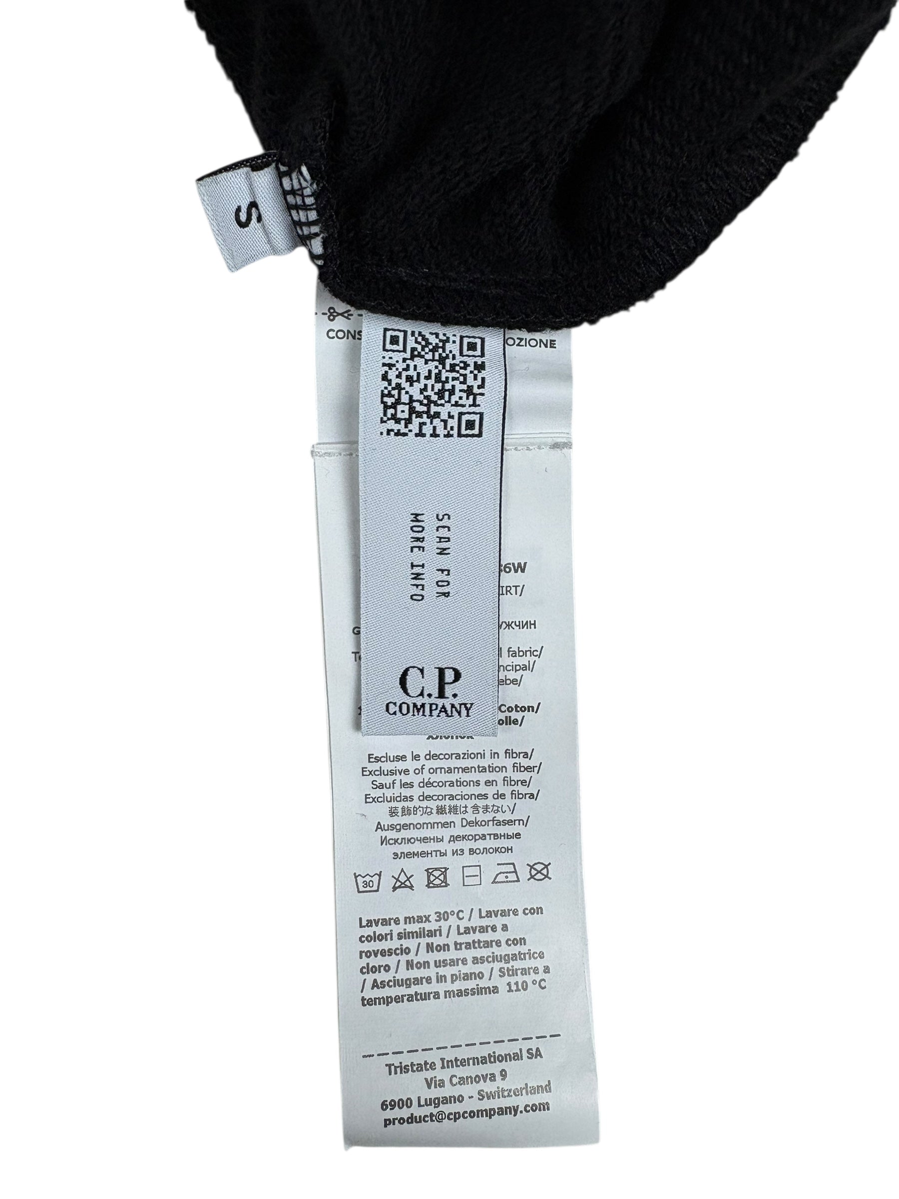 Sweat C.P Company noir taille S - Détail