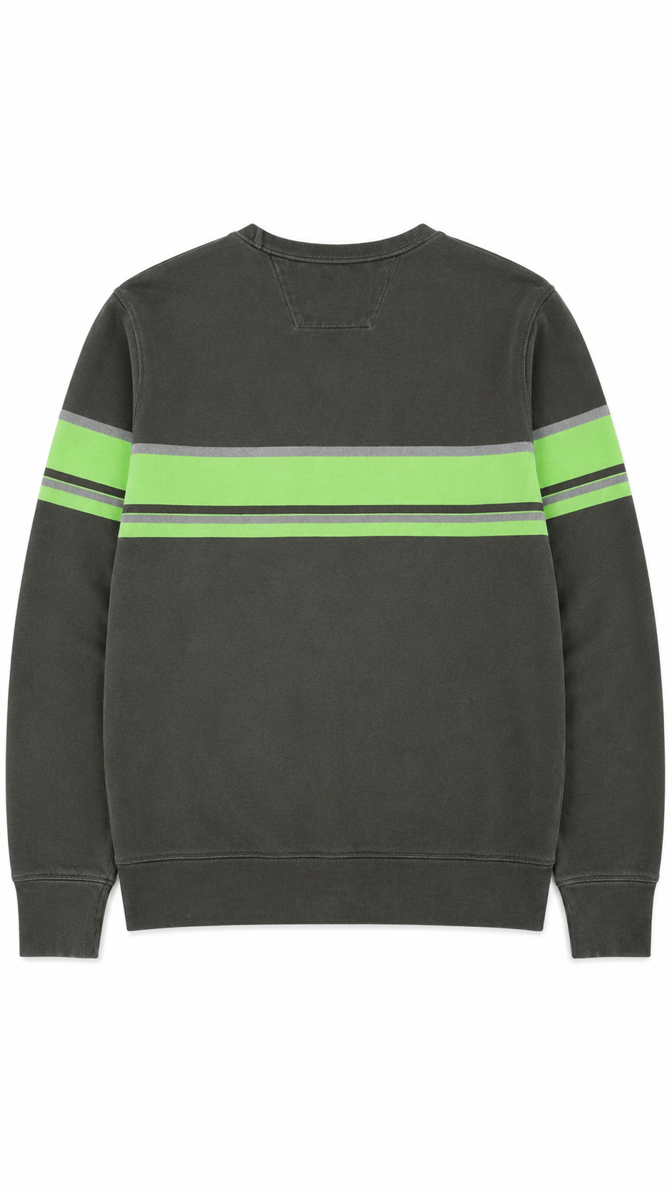 Sweat-shirt C.P Company Bande Logo kaki, vue de dos — vue 2