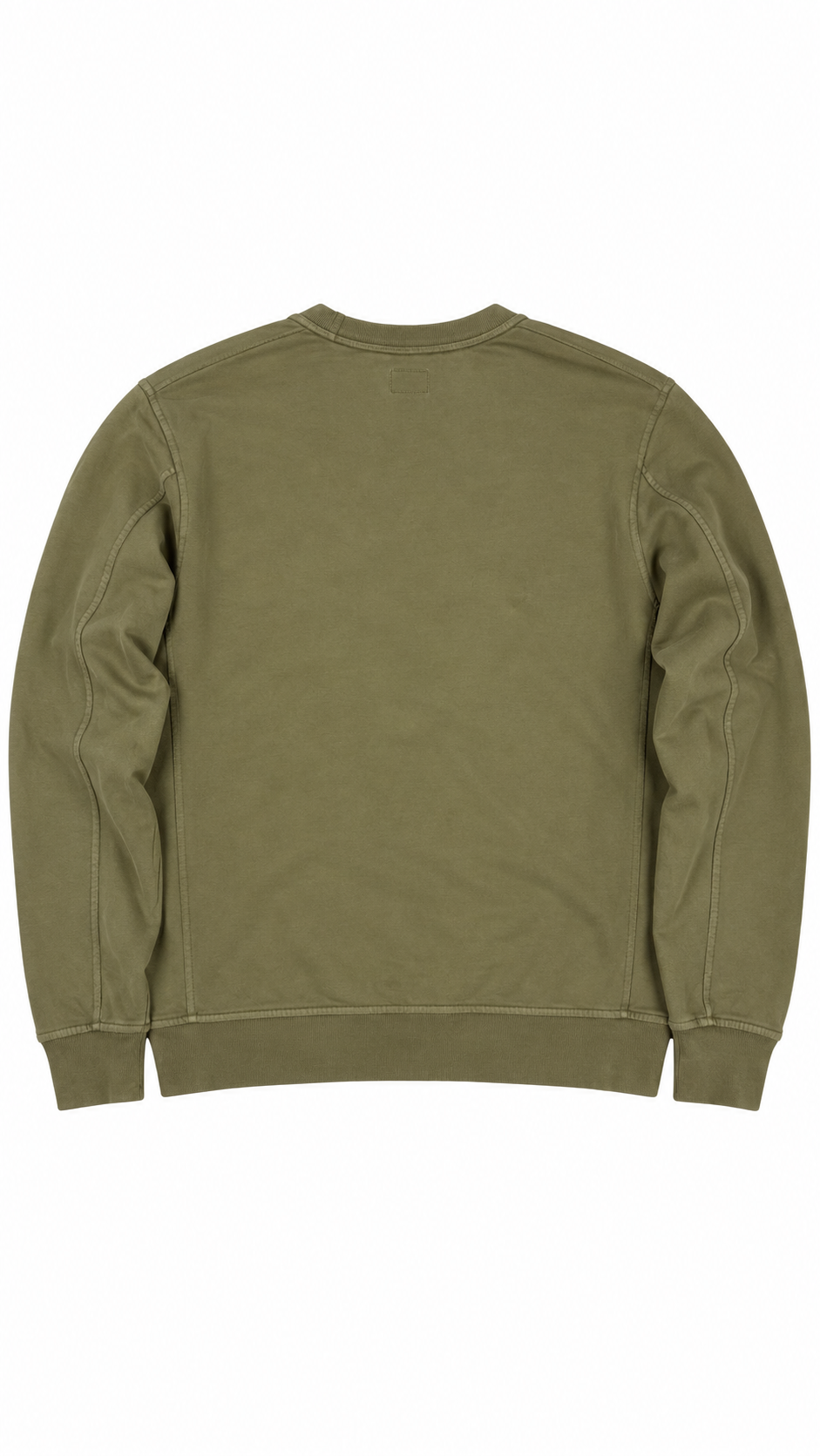 Sweat-shirt Crewneck C.P Company Lens kaki taille S, vue de dos — vue 2