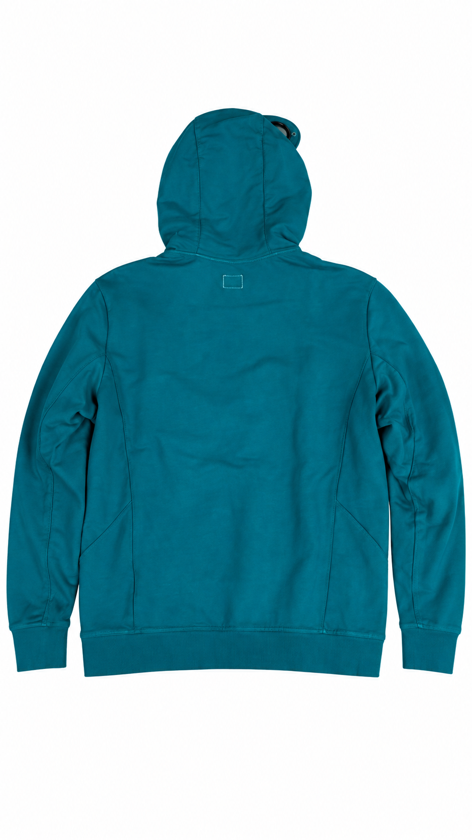 Sweat-shirt Hoodie Zippé C.P Company Goggle bleu pétrole taille XL, vue de dos — vue 2