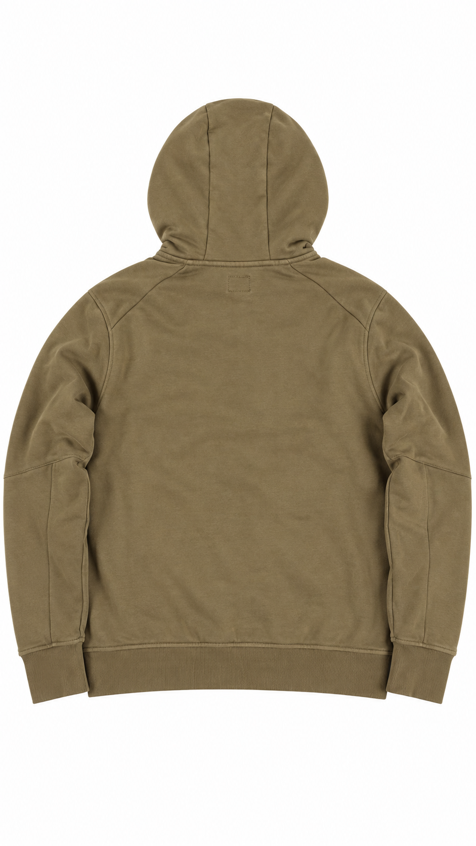 Sweat-shirt Hoodie Zippé C.P Company Goggle kaki taille XS, vue de dos — vue 2
