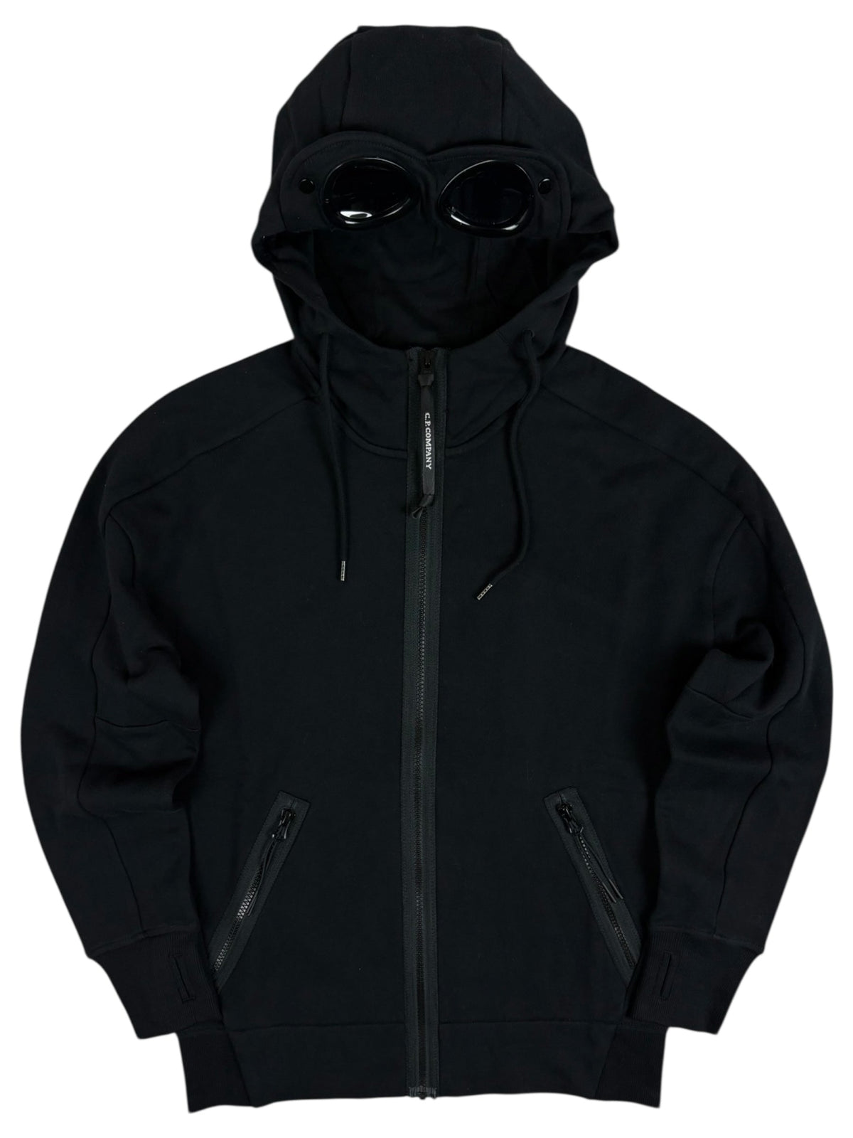 Sweat-shirt Hoodie Zippé C.P Company Goggle noir taille XS, neuf — vue 1