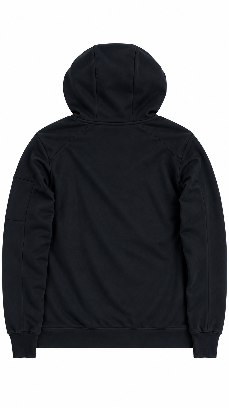 Sweat-shirt Hoodie Zippé C.P Company Light Fleece Lens noir taille S, vue de dos — vue 2